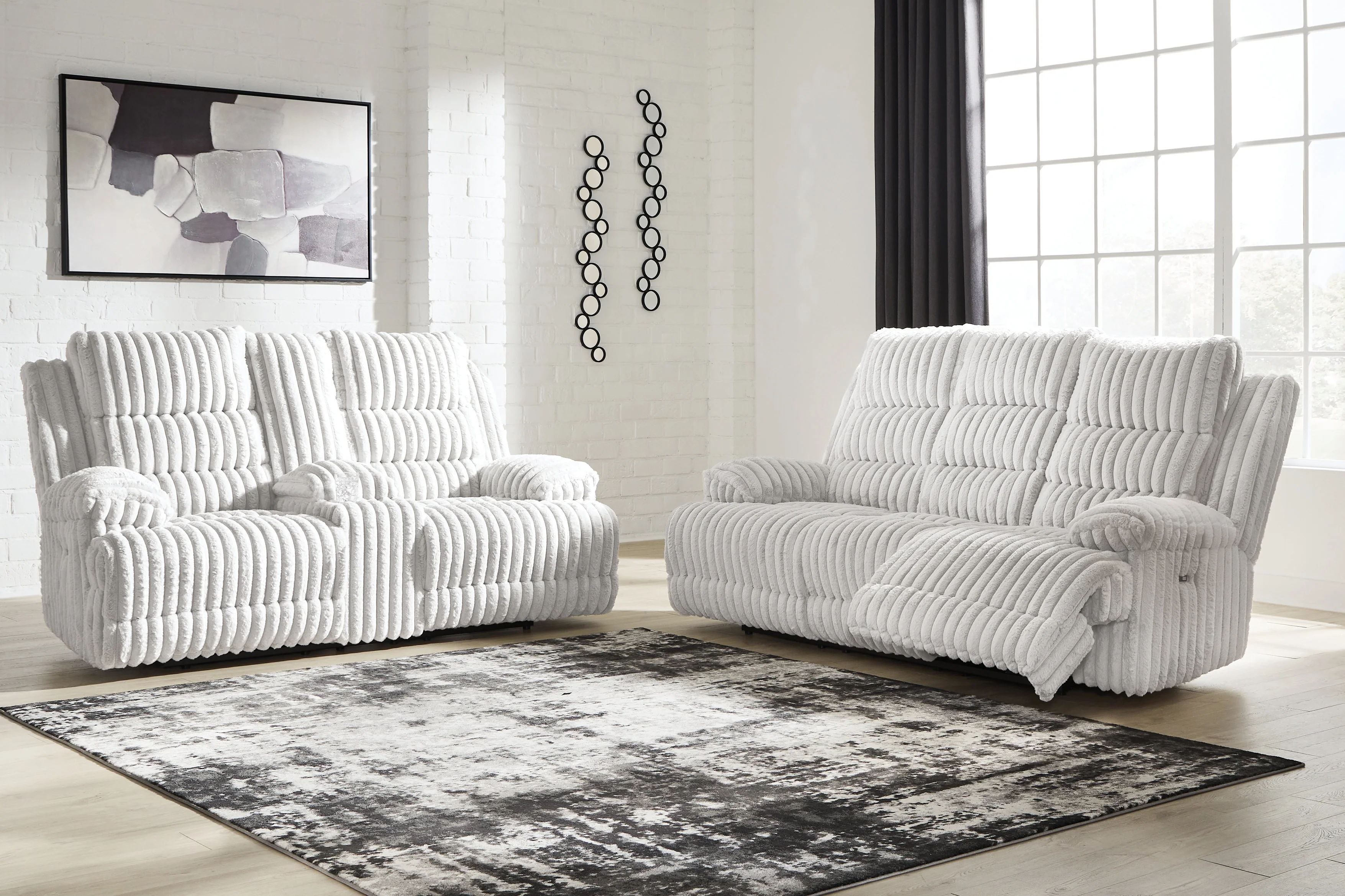 Rhines Alloy Falls Sofa and Loveseat - Image 2