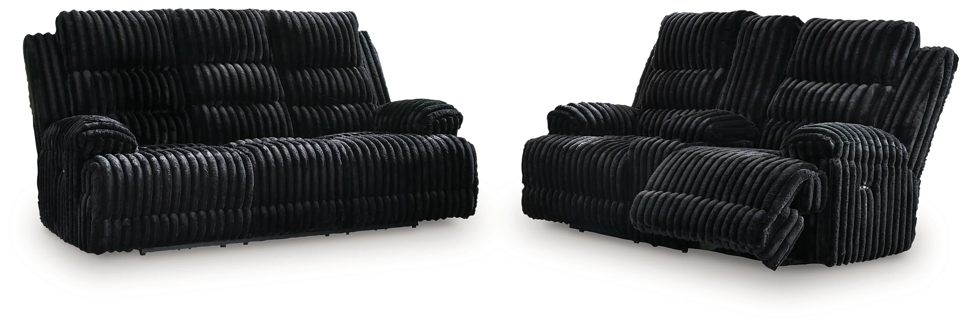 Rhine Onyx Falls Sofa and Loveseat - Image 3