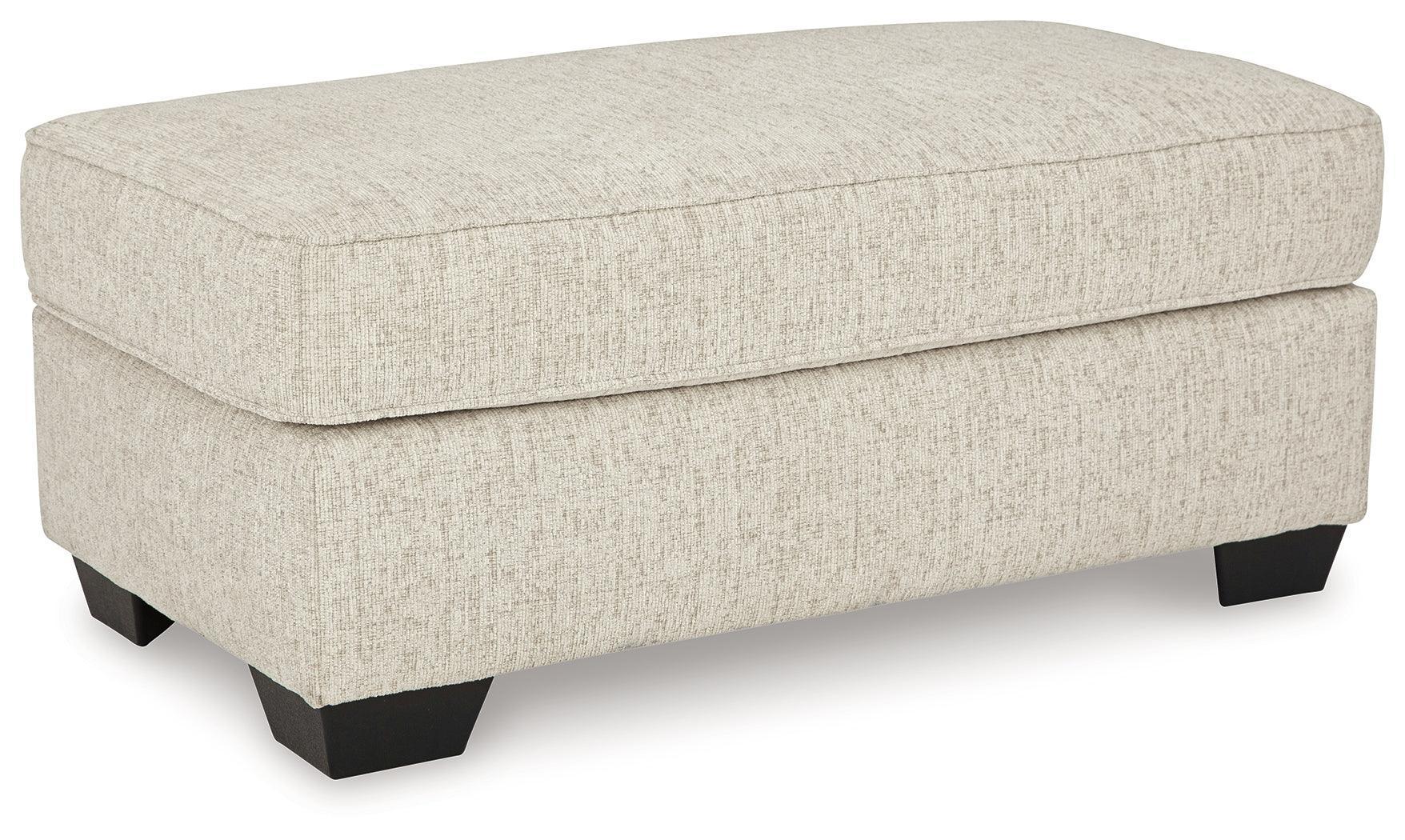 Heartcort Quartz Chenille Ottoman - Image 2