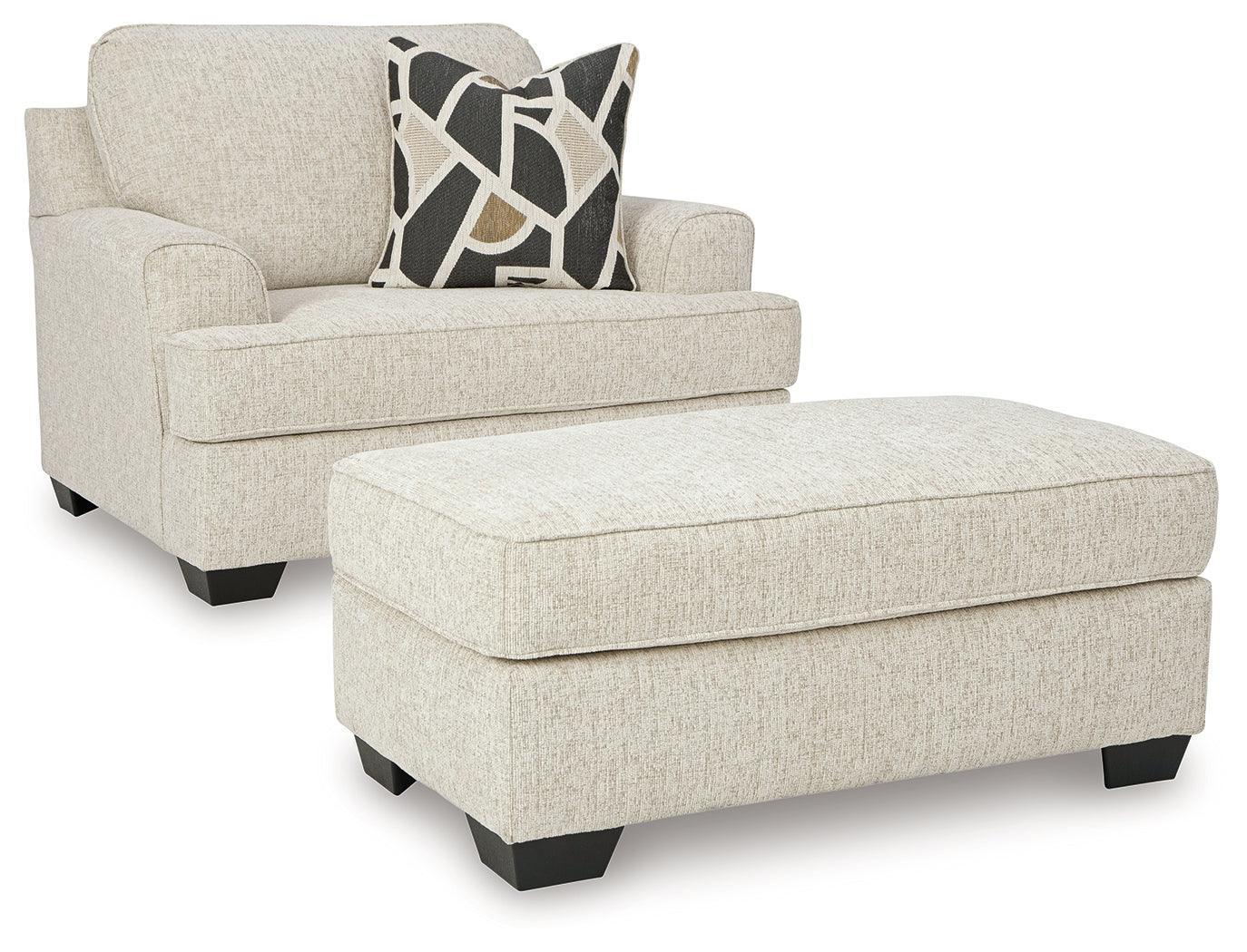 Heartcort Quartz Chair and Ottoman - Image 2