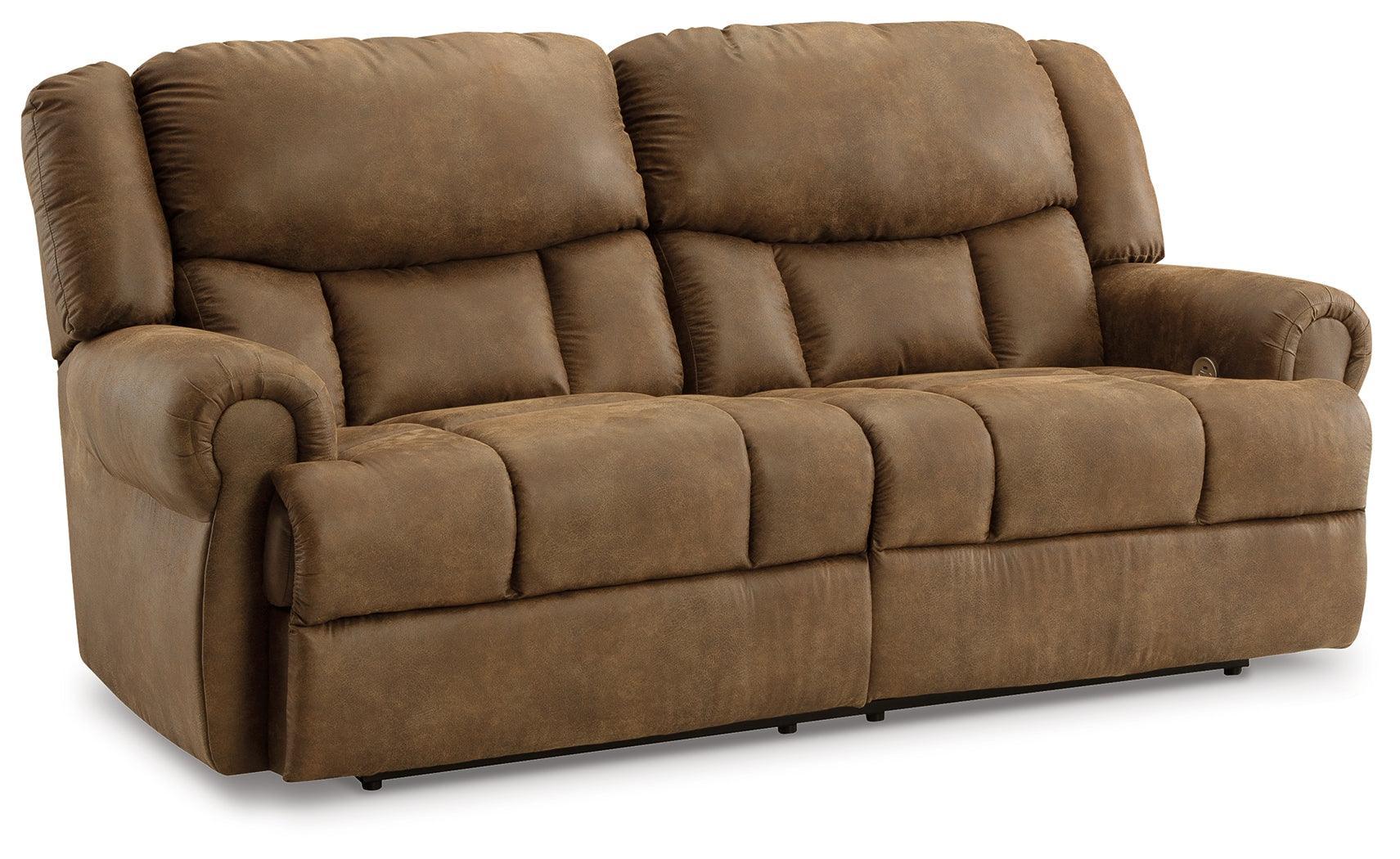 Boothbay Auburn Faux Leather Power Reclining Sofa - Image 3