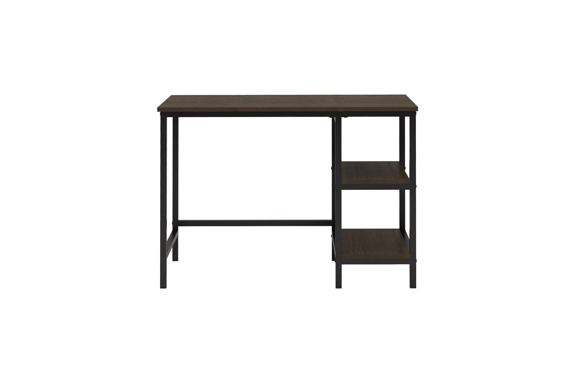 Madigan Dark Faux Leather Writing Desk Chair - Image 3