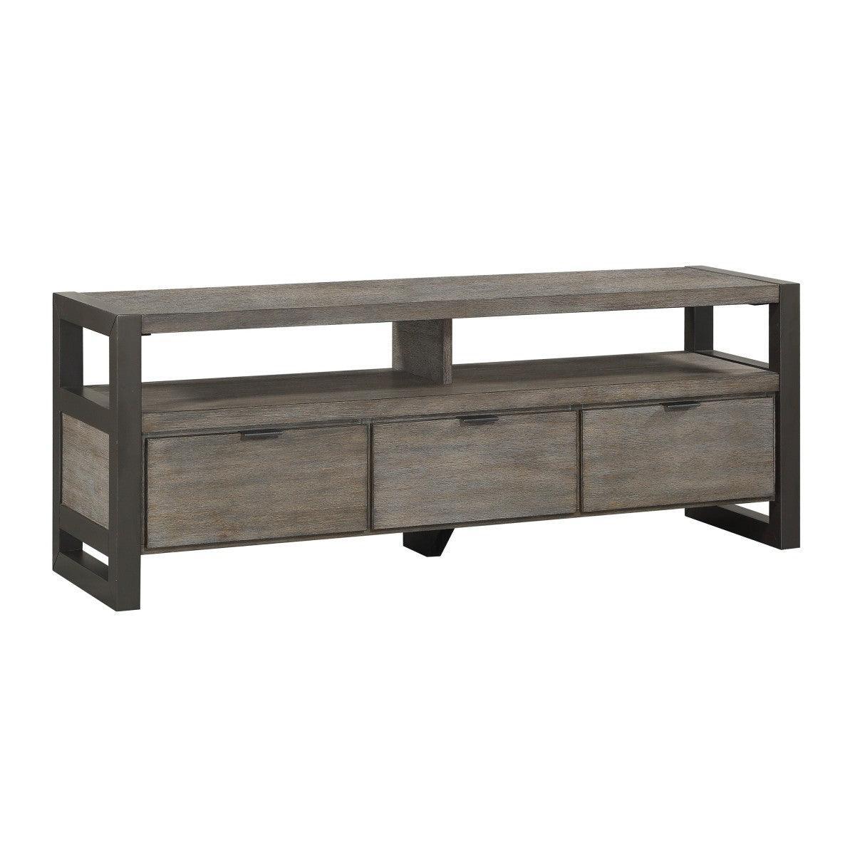 Prudhoe Power Gunmetal TV Stand - Image 3