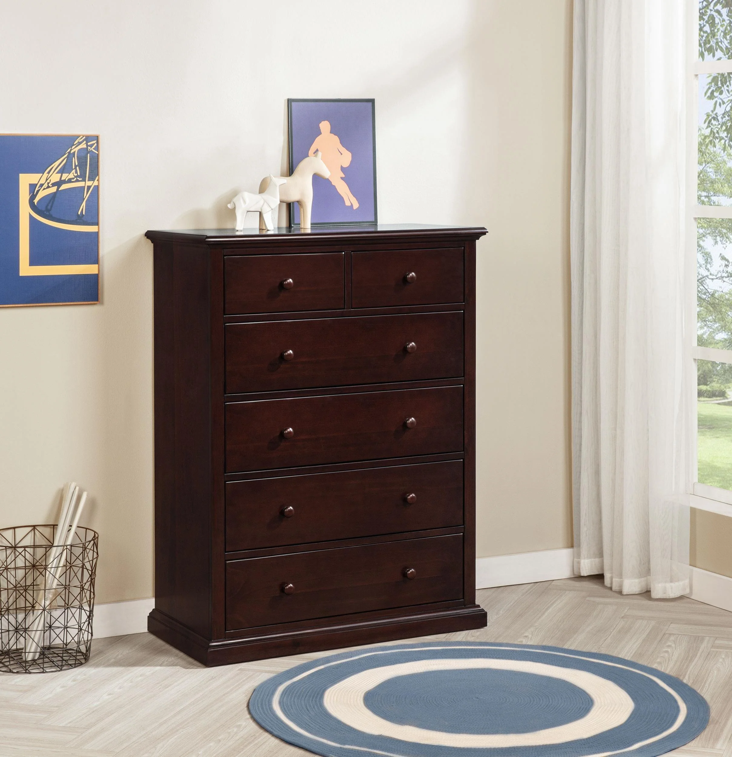 Sumerlin 6-drawer Bedroom Chest of Drawers Cappuccino - Image 2