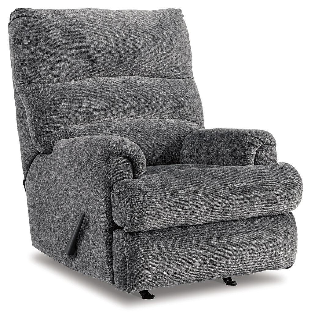 Man Fort Graphite Chenille Recliner - Image 2