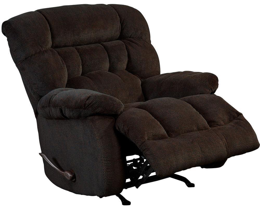 Zay Chocolate Rocker Recliner - Image 1