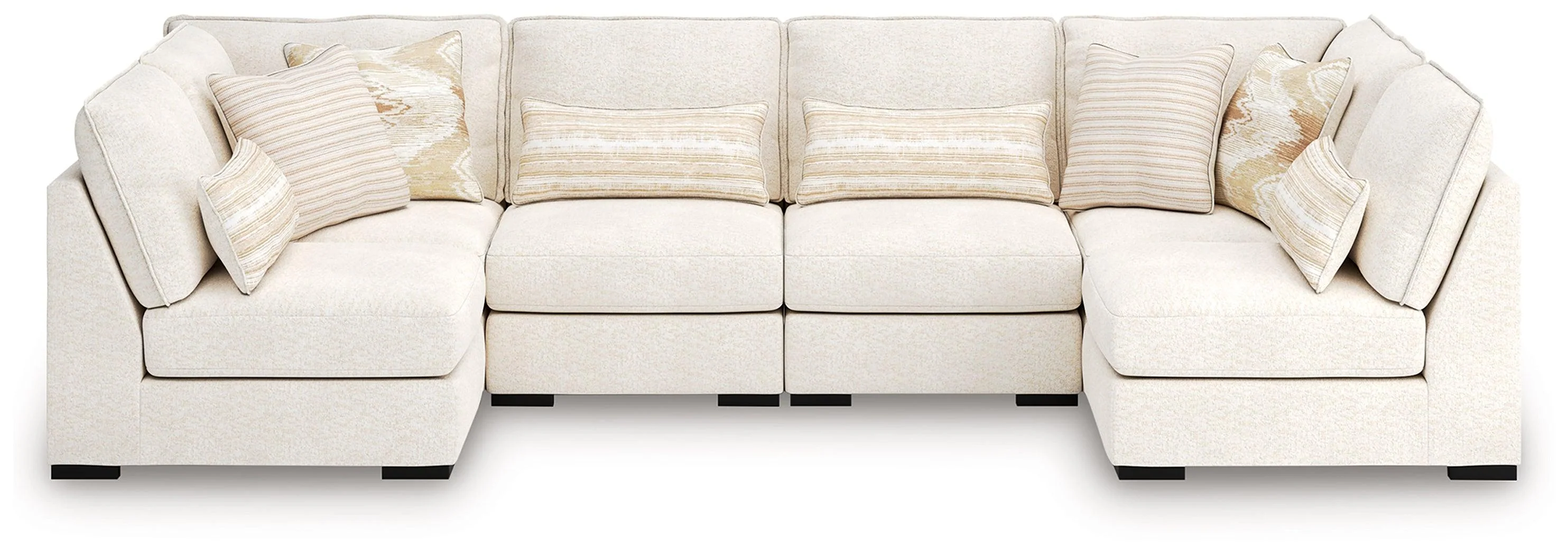 Donelson Creek Vanilla Performance Fabric,Next-Gen Nuvella™,Chenille 6-Piece Sectional - Image 2