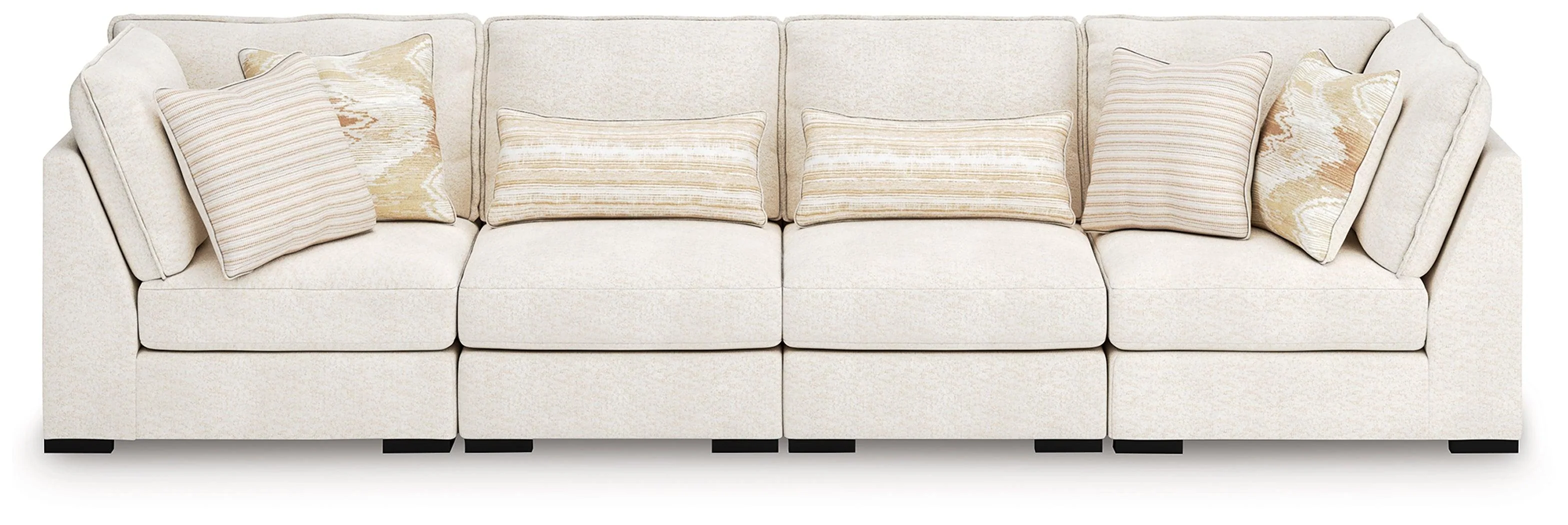 Donelson Creek Vanilla Performance Fabric,Next-Gen Nuvella™,Chenille 4-Piece Sectional - Image 2