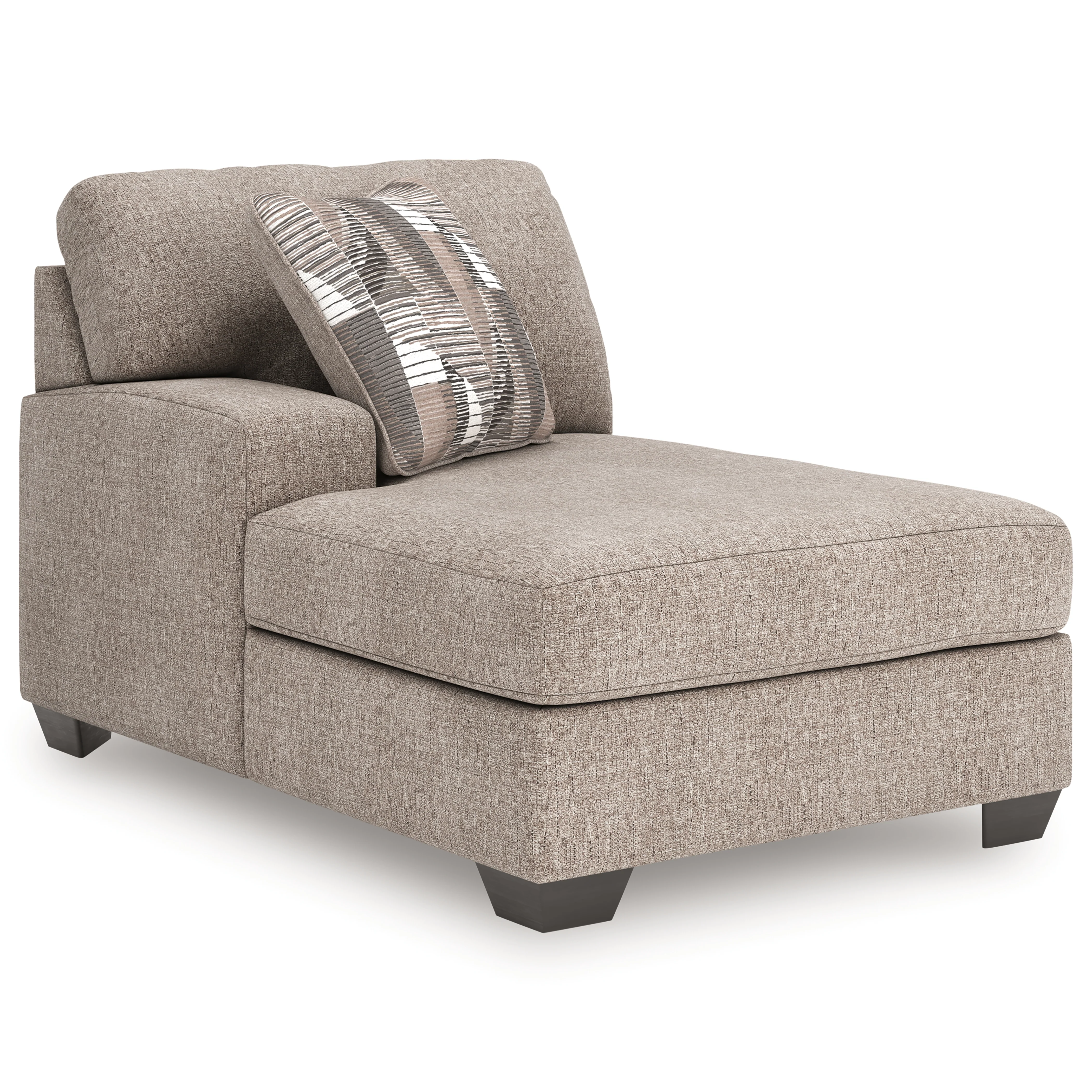 Seyler Lane Hemp Chenille 3-Piece Sectional with Double Chaise - Image 3