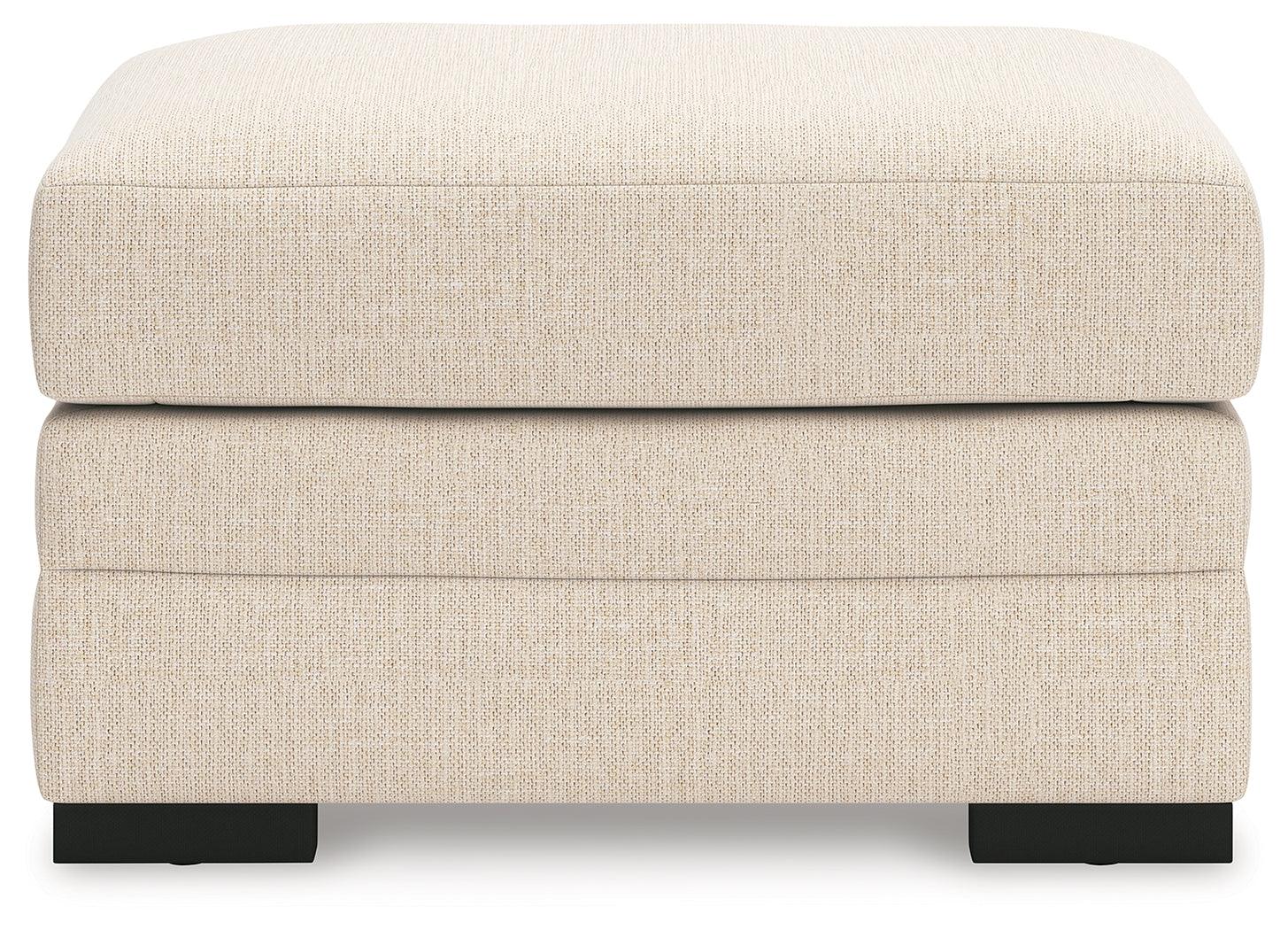 Lango Jute Chenille,Performance Fabric,Next-Gen Nuvella™ Ottoman - Image 3