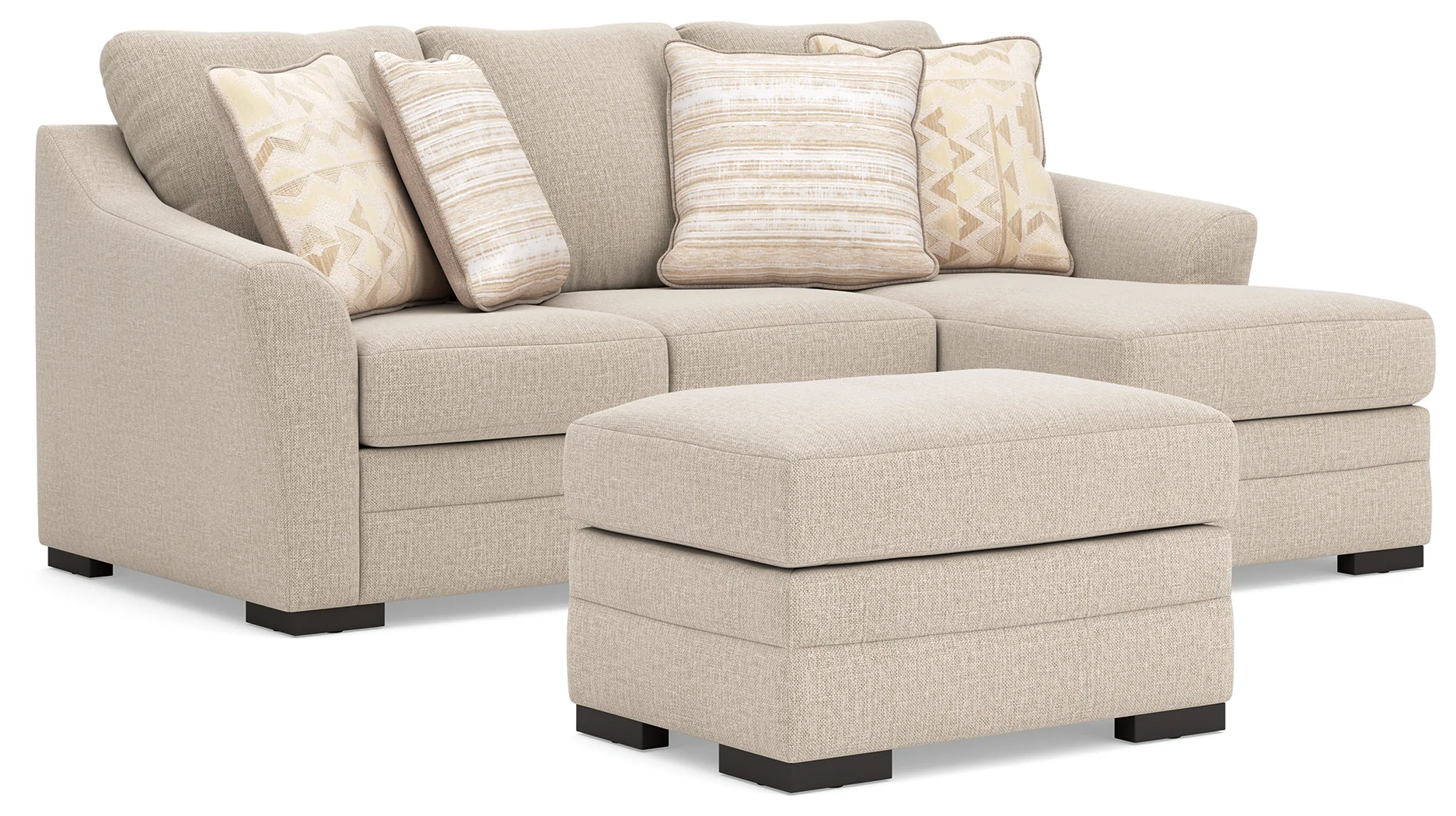 Lango Jute Sofa and Ottoman - Image 2