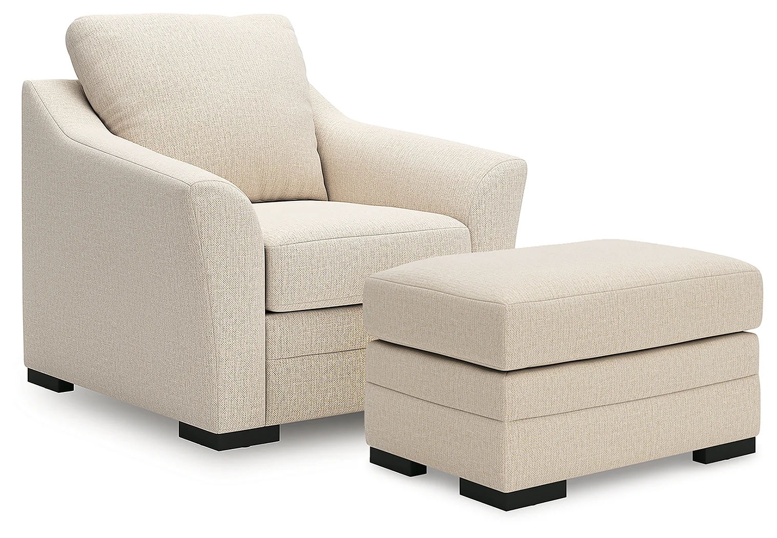 Lango Jute Chair and Ottoman - Image 2