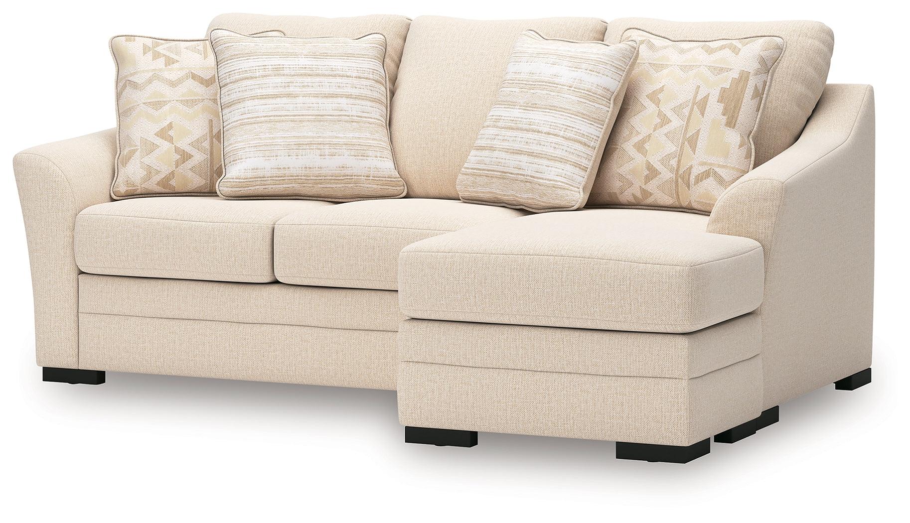 Lango Jute Chenille,Performance Fabric,Next-Gen Nuvella™ Queen Sofa Chaise Sleeper - Image 2