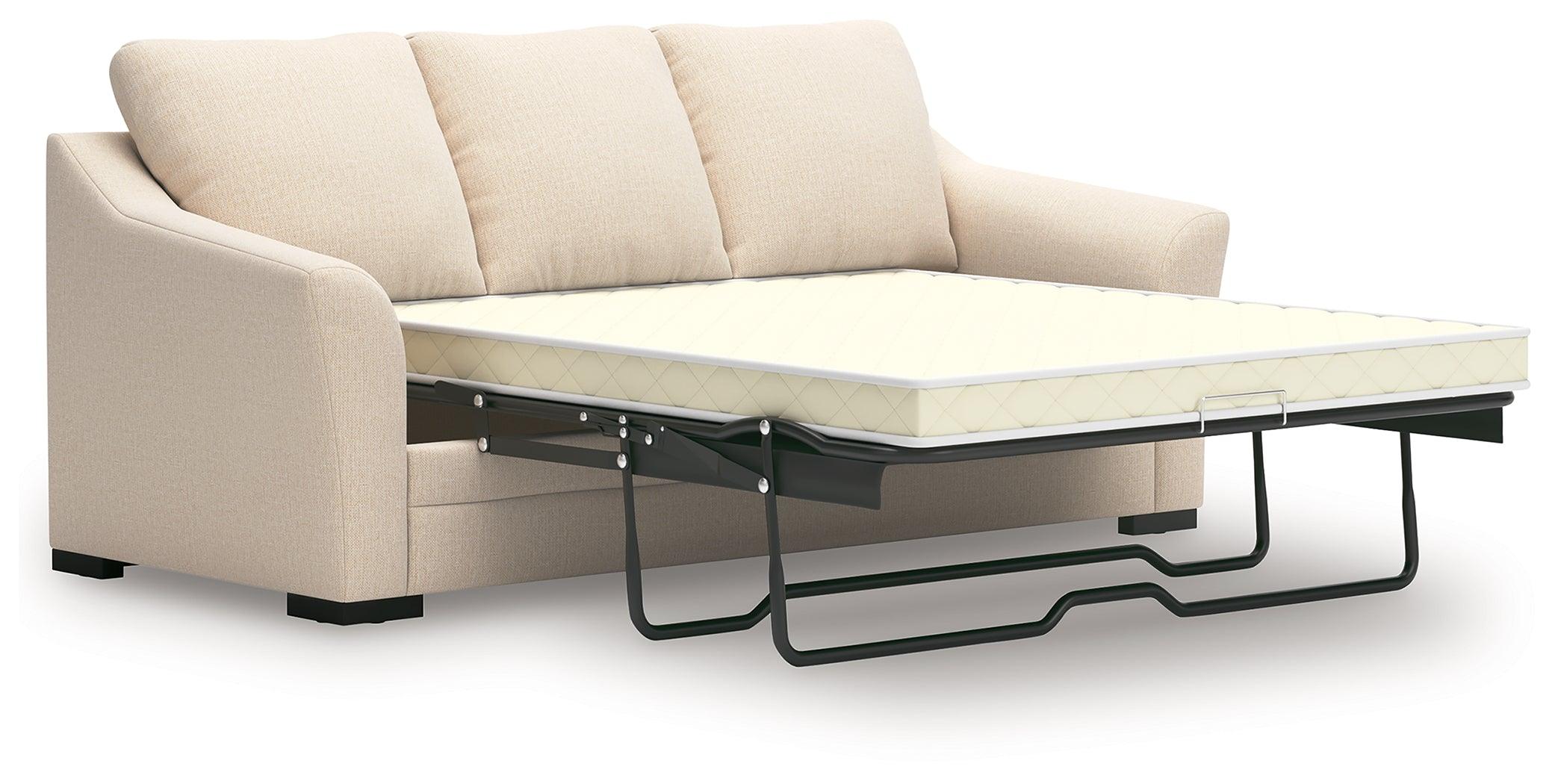 Lango Jute Chenille,Performance Fabric,Next-Gen Nuvella™ Queen Sofa Chaise Sleeper - Image 3