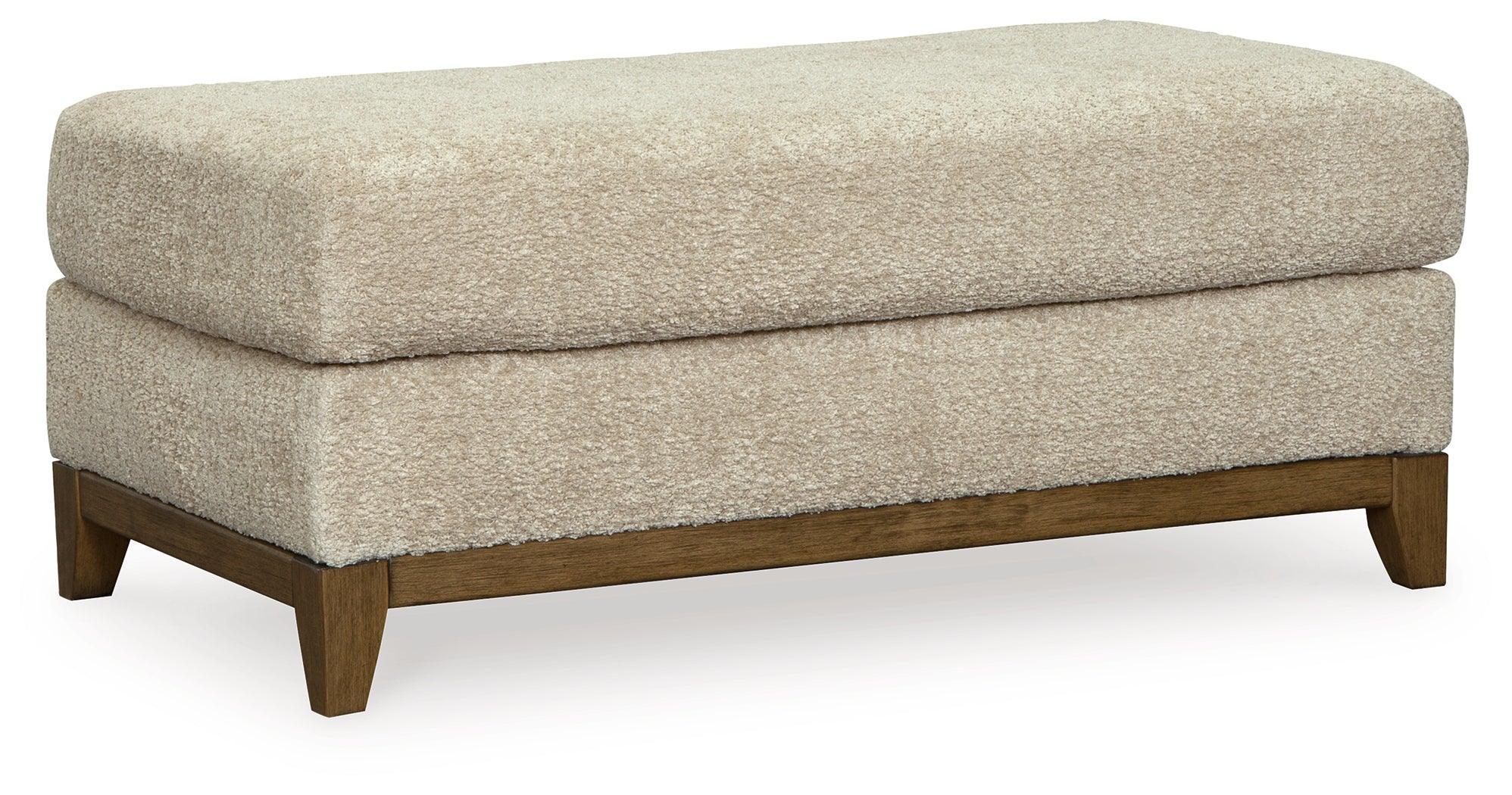 Parklynn Desert Chenille Ottoman - Image 2