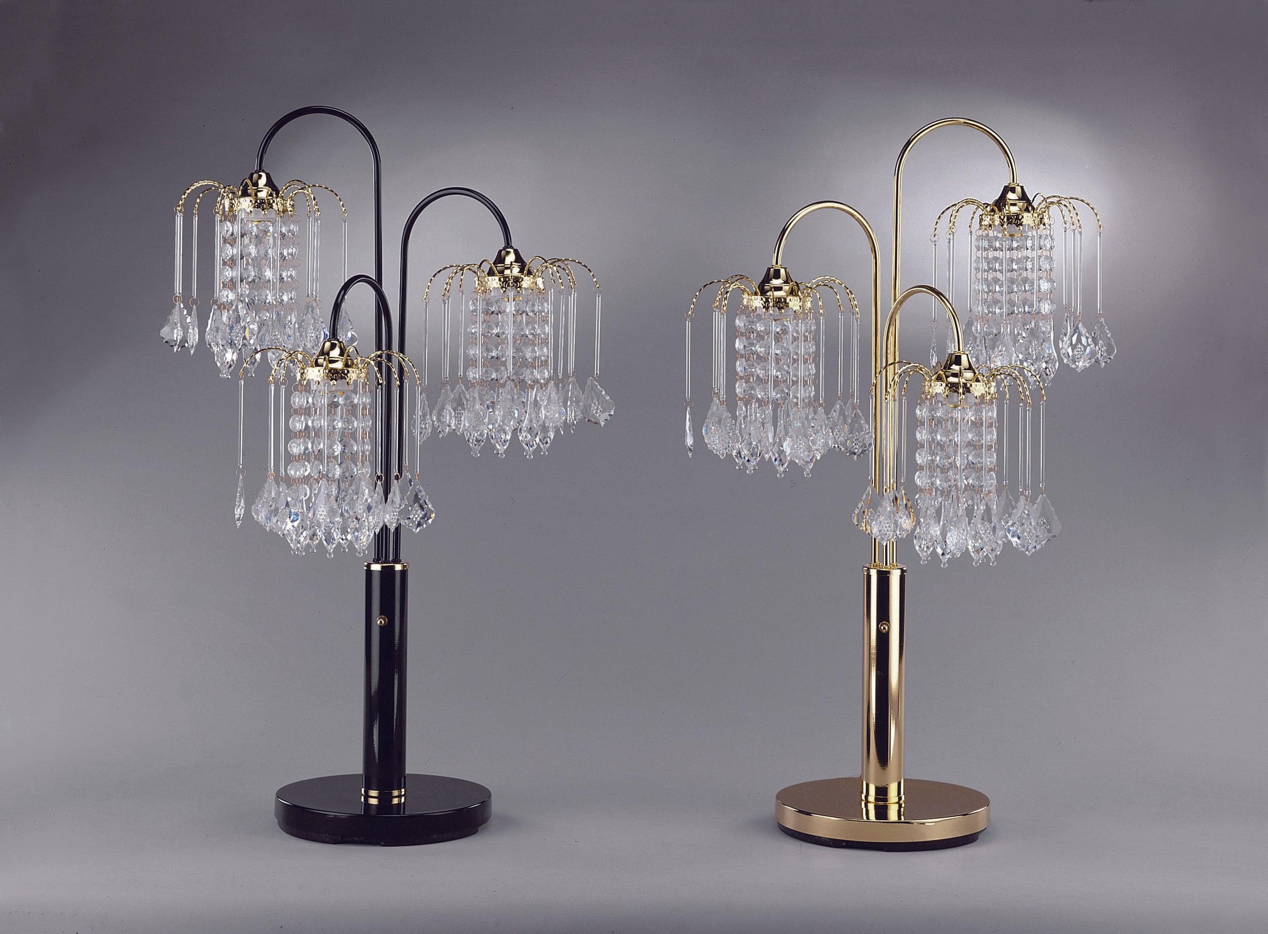 Rain Black Gold Pewter Majestic Drop Lamp - Image 2