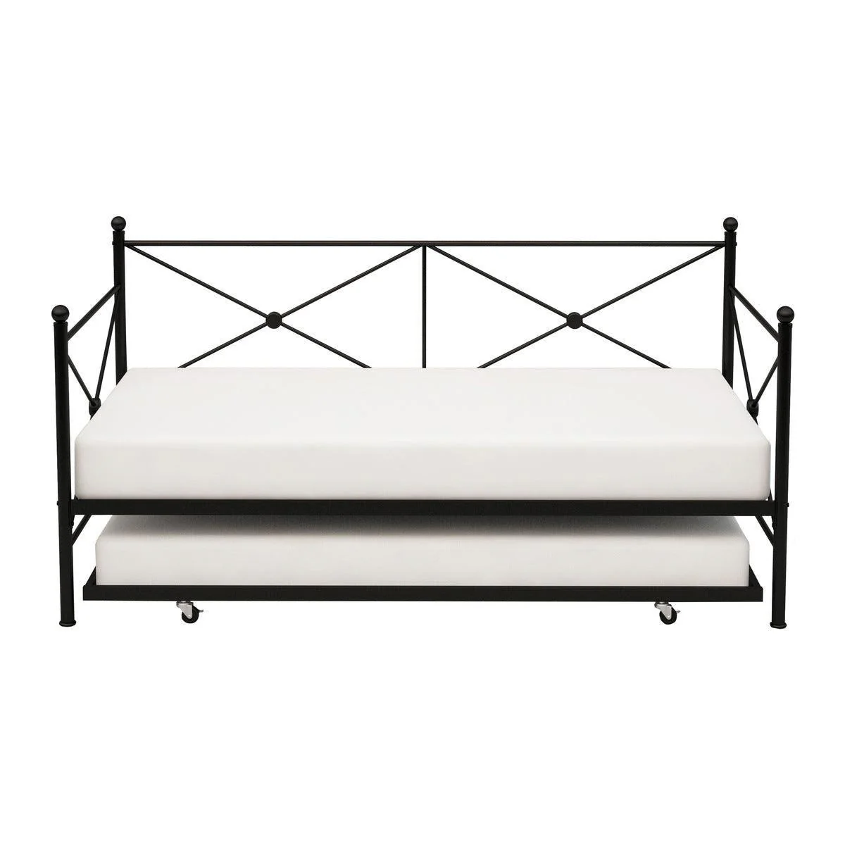 Jones Black Daybed With Trundle - Image 3