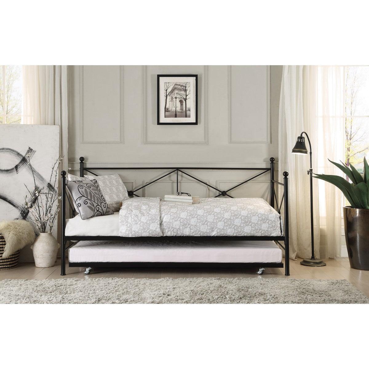 Jones Black Daybed With Trundle - Image 2