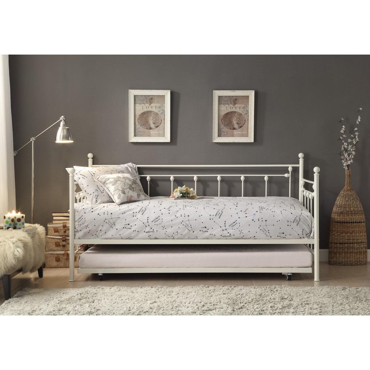 Lorena White Daybed With Trundle - Image 1