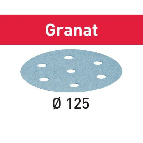 Abrasive Granat Sandpaper Sheet - D125/8 - P400 – 100 Pack - Image 1