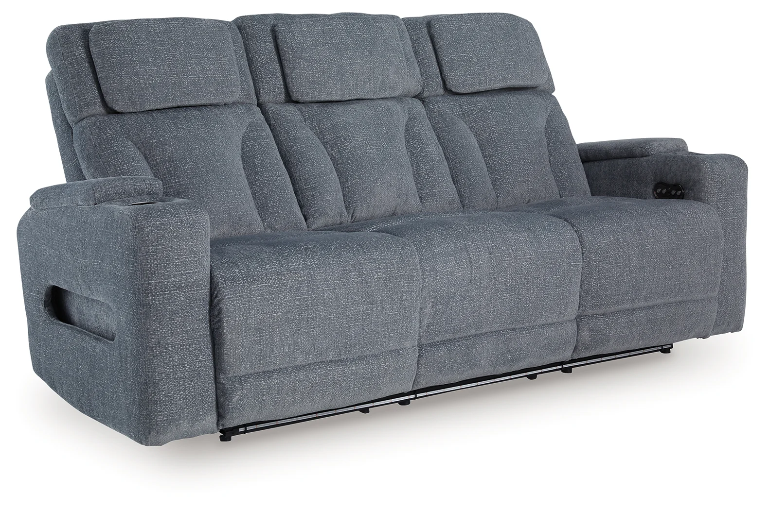 Studio Cave Steel Performance Fabric,Next-Gen Nuvella™,Chenille Power Reclining Sofa - Image 2