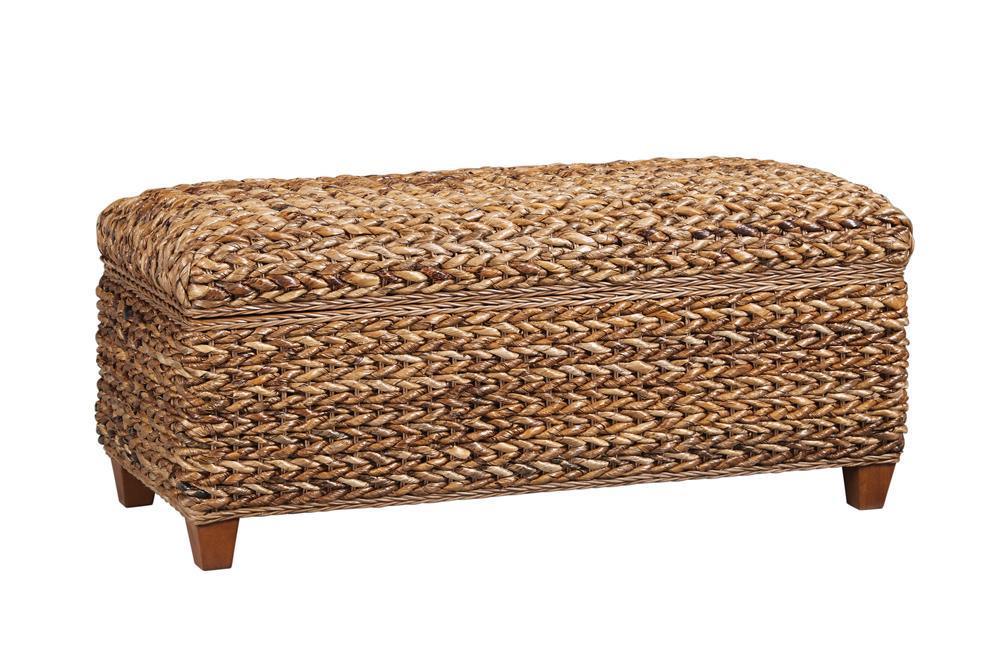 Laughton Hand woven Storage Trunk Amber - Image 2