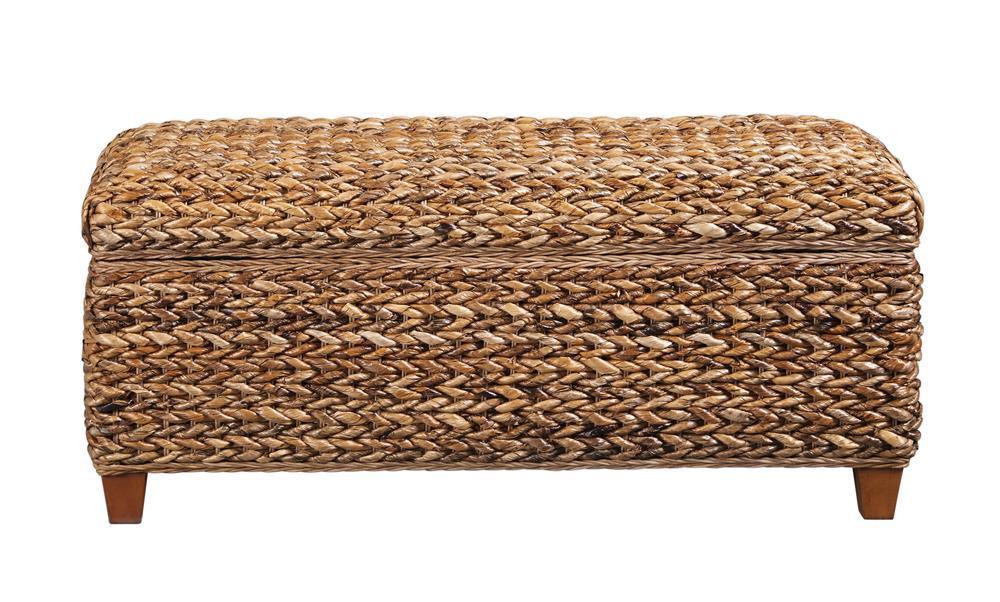 Laughton Hand woven Storage Trunk Amber - Image 3