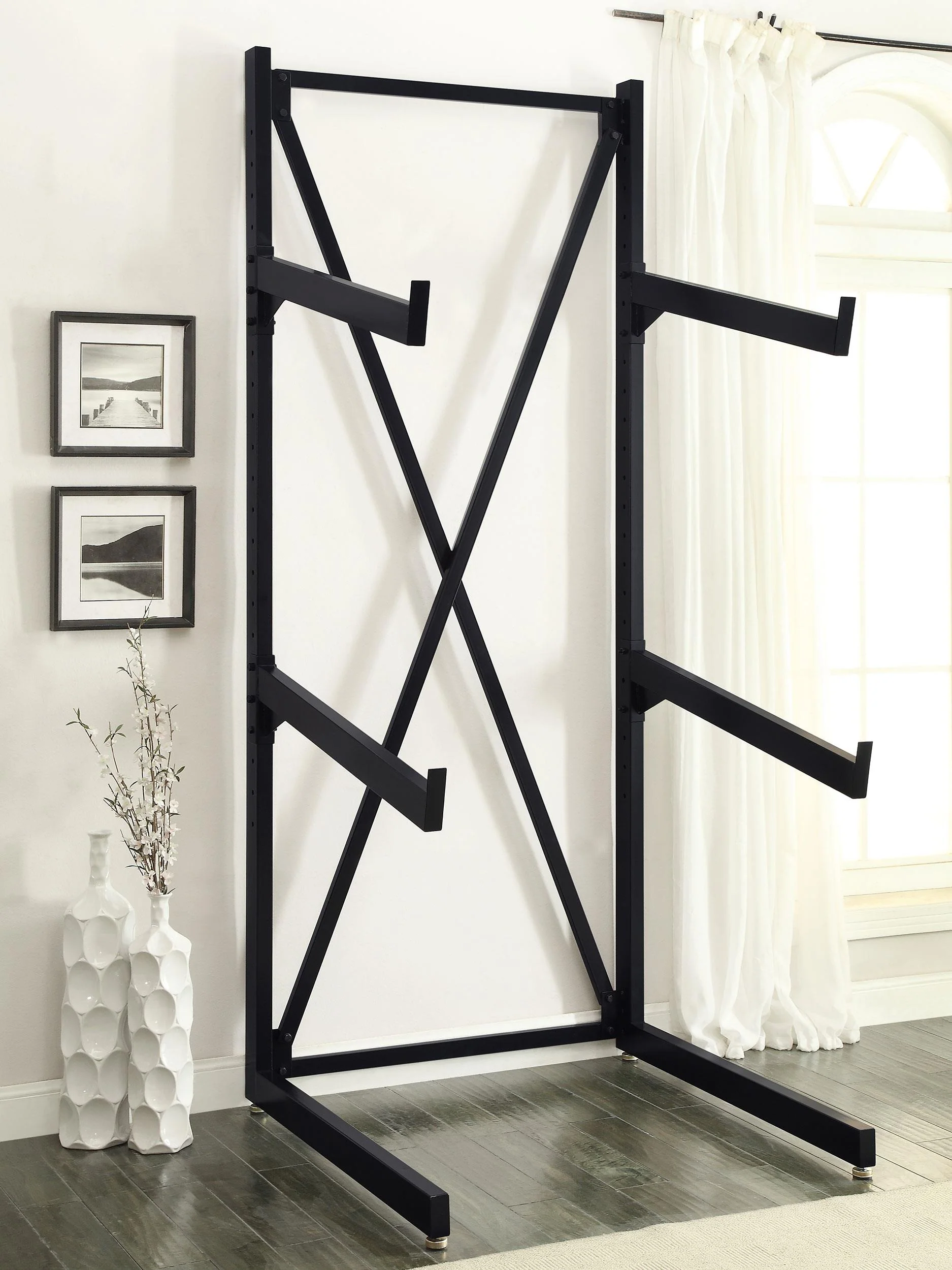 Duarto 3-tier Sofa Display Rack Black - Image 2
