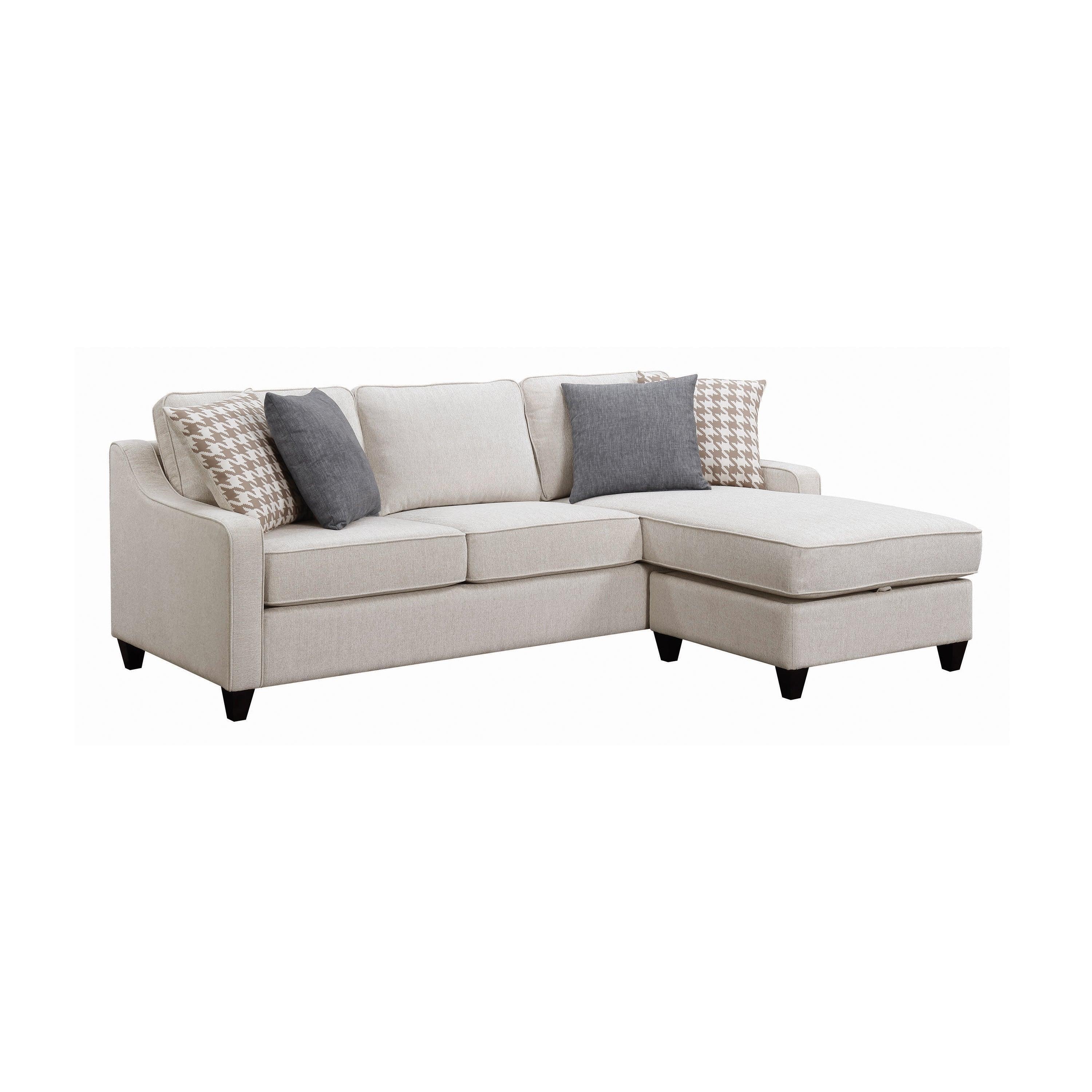 Mcloughlin Upholstered Sectional Cream - Image 2