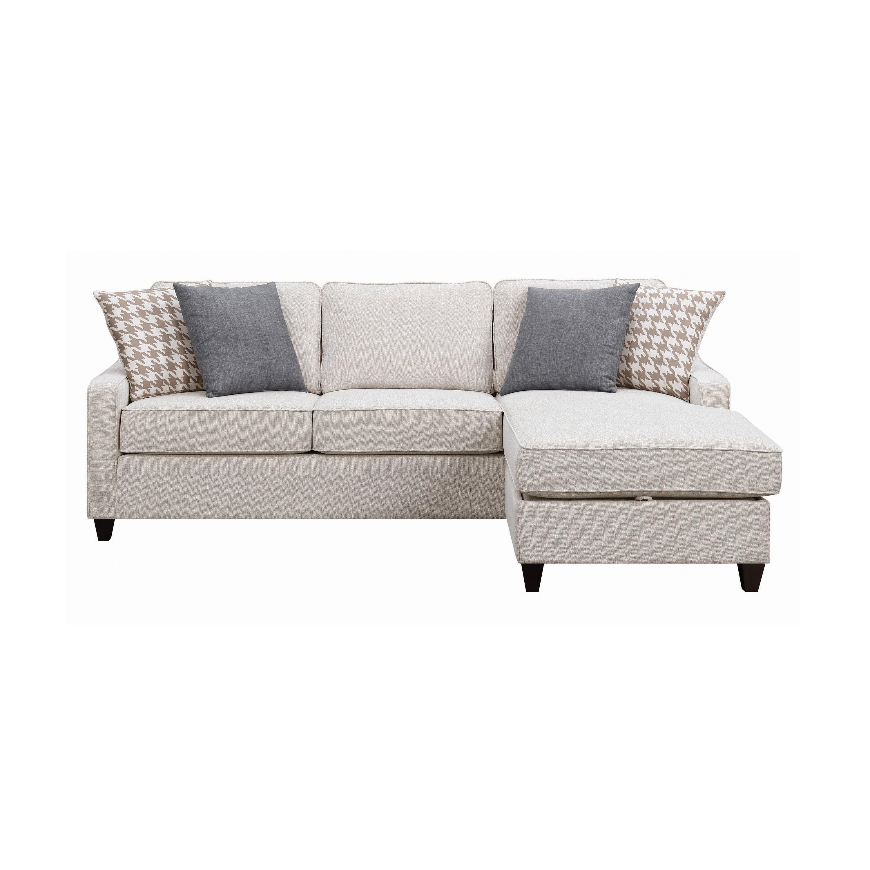 Mcloughlin Upholstered Sectional Cream - Image 3