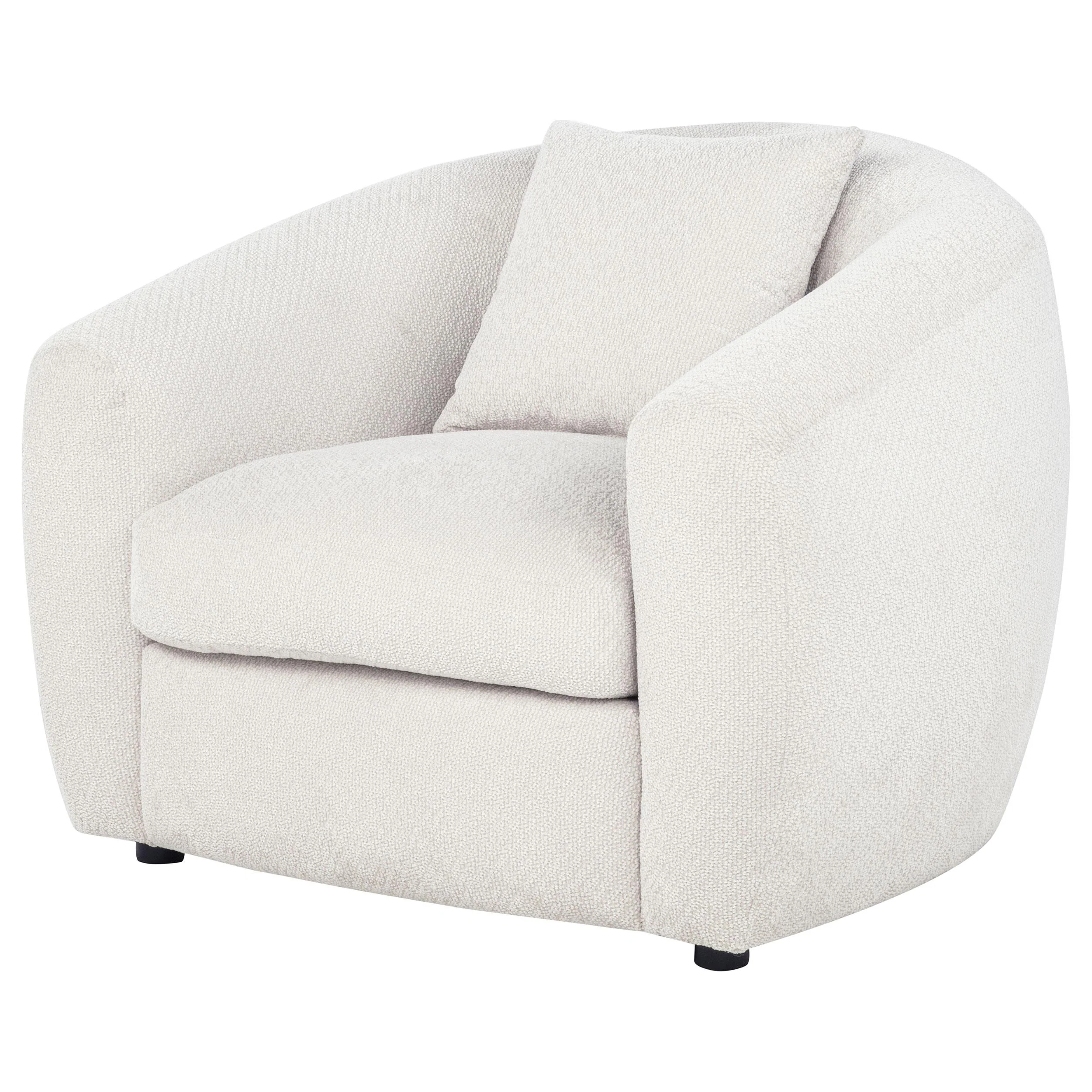 Isabella Fabric Upholstered Accent Chair Sand - Image 3