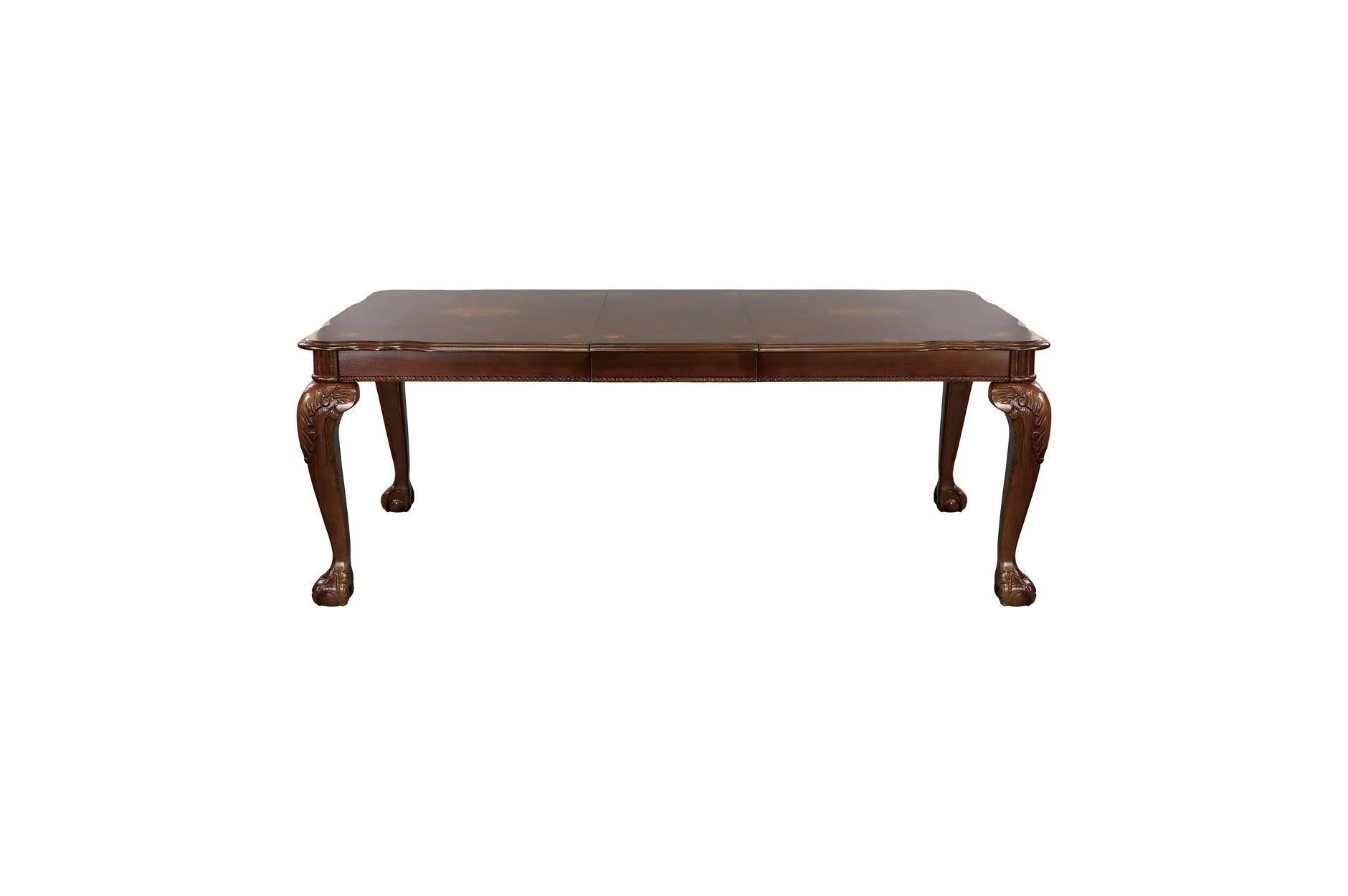 Norwich Dark Cherry Fabric Rectangular Dining Room Set - Image 3