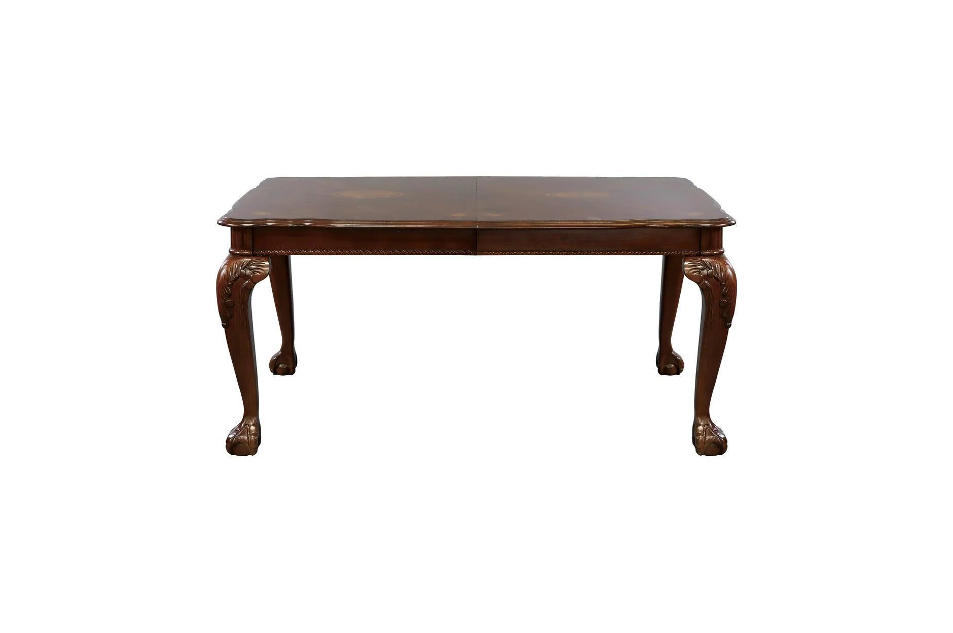 Norwich Dark Cherry Fabric Rectangular Dining Room Set - Image 2