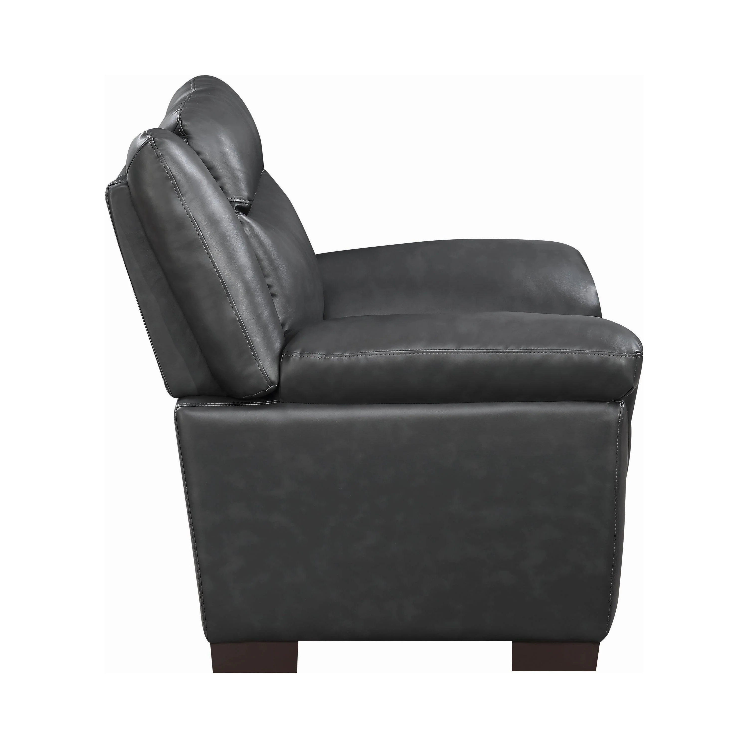 Arabella Pillow Top Upholstered Chair Grey - Image 3