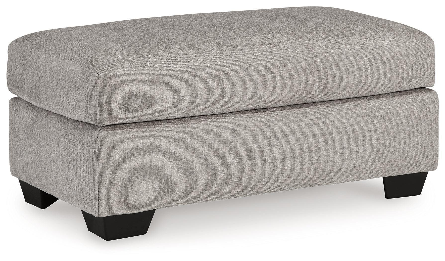 Avenal Park Flannel Chenille Ottoman - Image 2