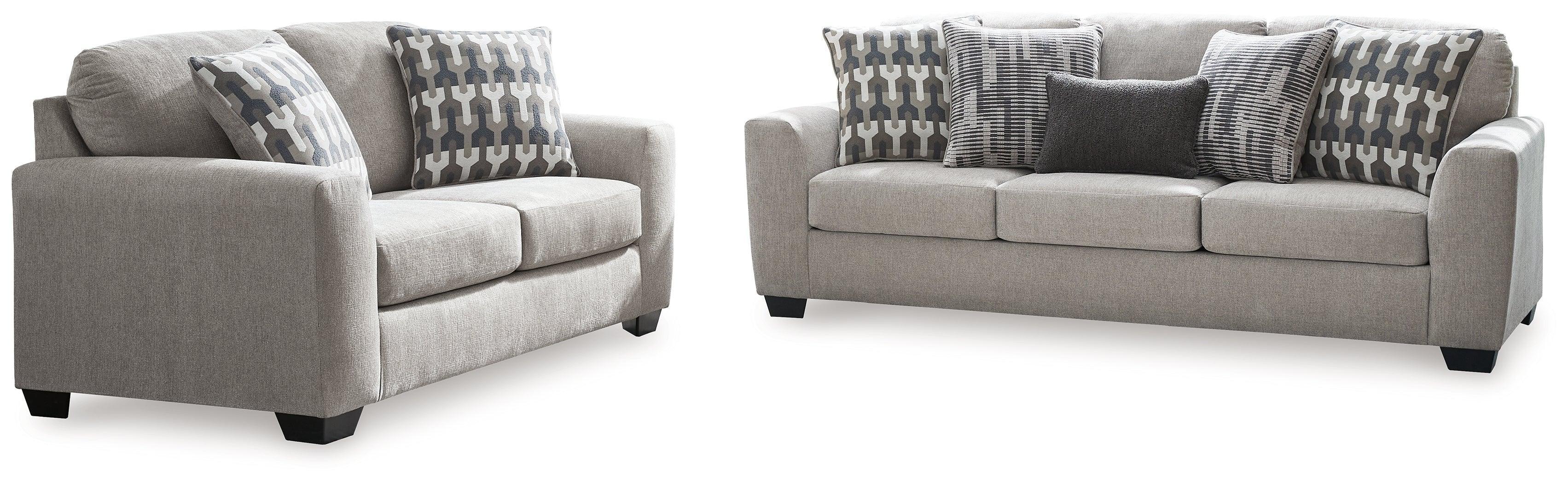 Avenal Flannel Park Sofa And Loveseat - Image 3