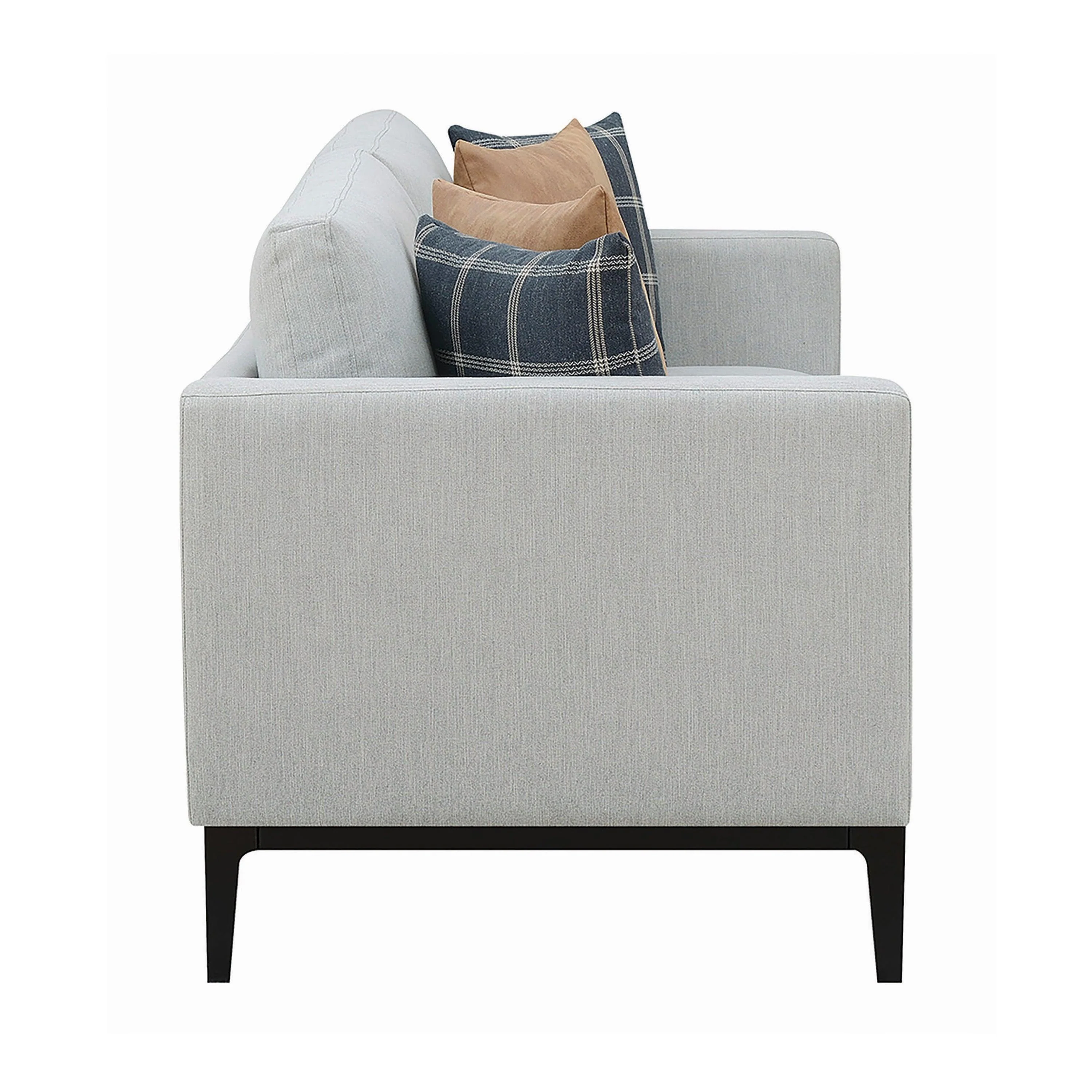 Apperson Cushioned Back Sofa Light Grey - Image 2