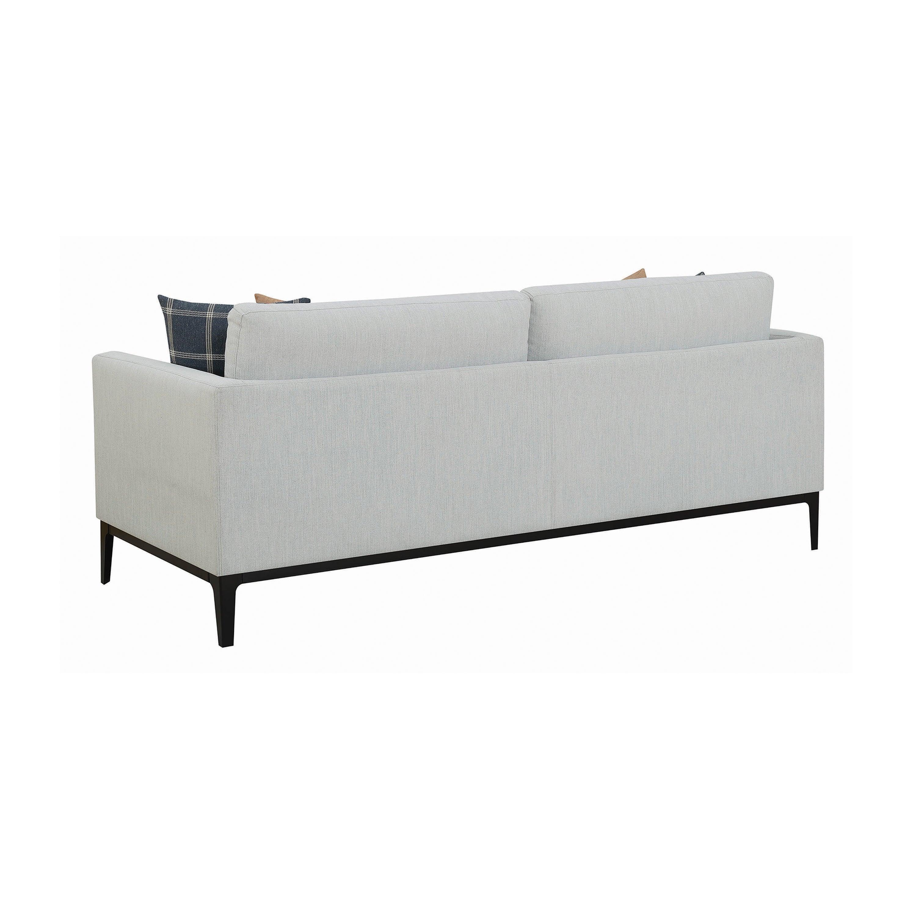 Apperson Cushioned Back Sofa Light Grey - Image 3