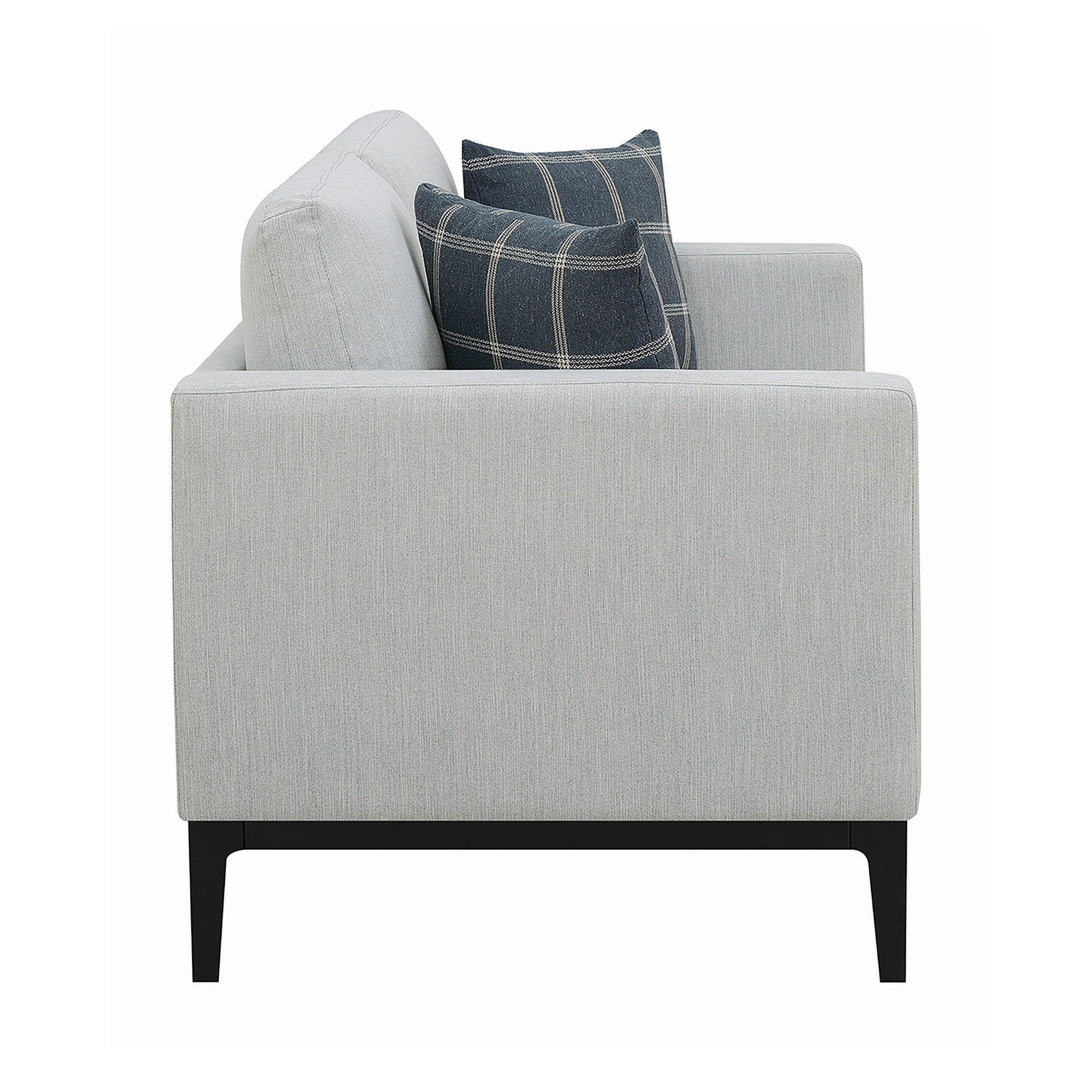 Apperson Cushioned Back Loveseat Light Grey - Image 2