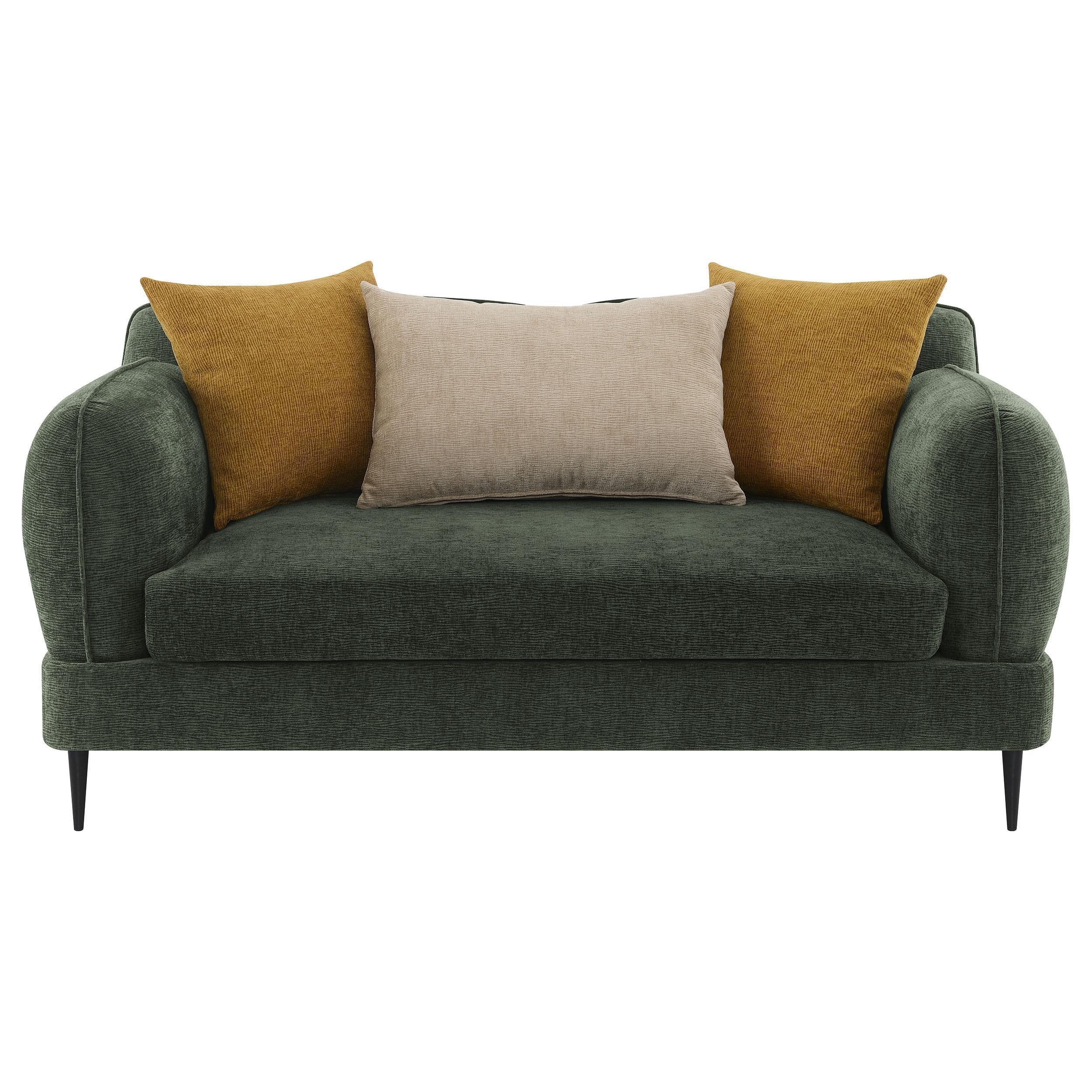Soba Rich Green Loveseat - Image 2