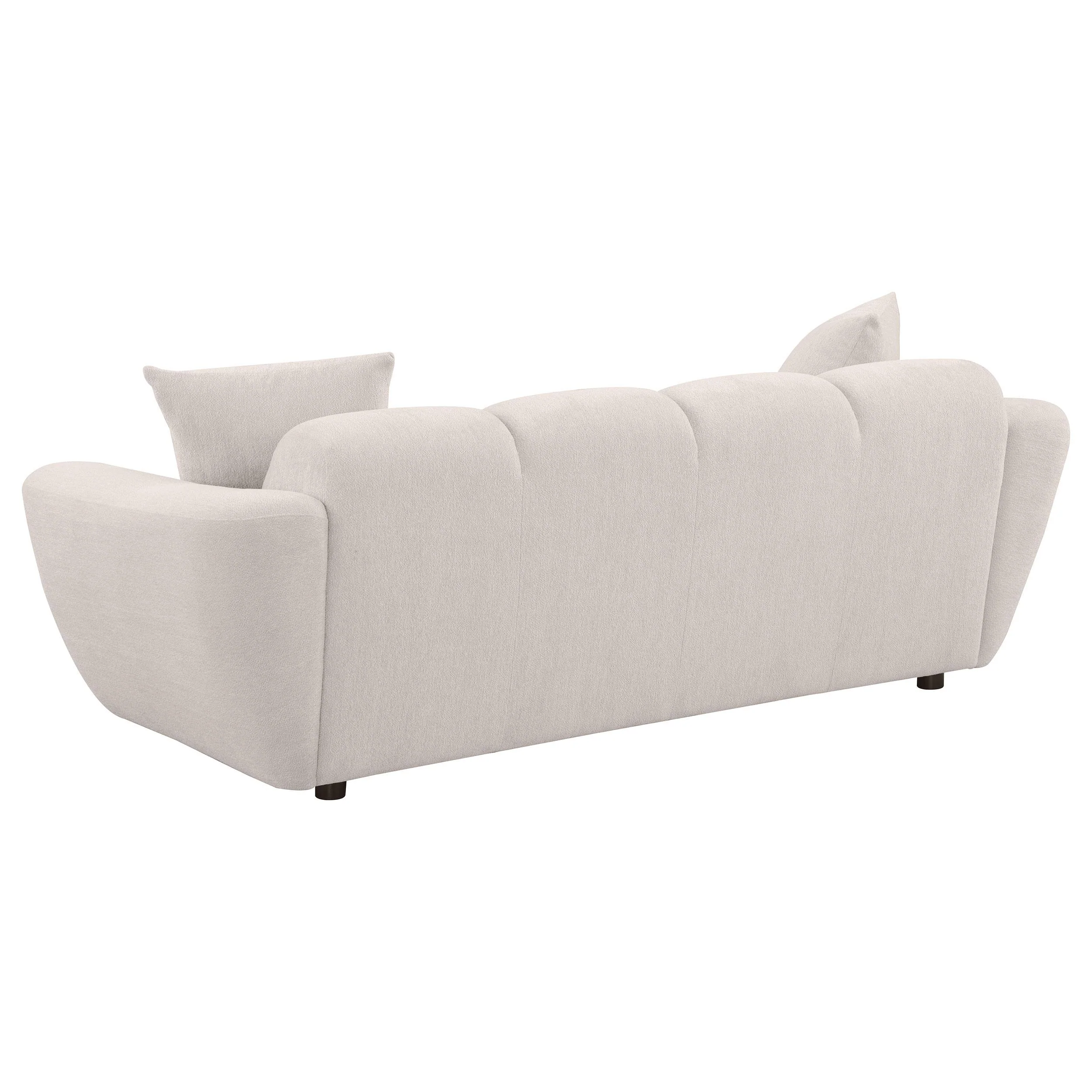 Destino 2-piece Chenille Splayed Arm Sofa Set Greige - Image 3