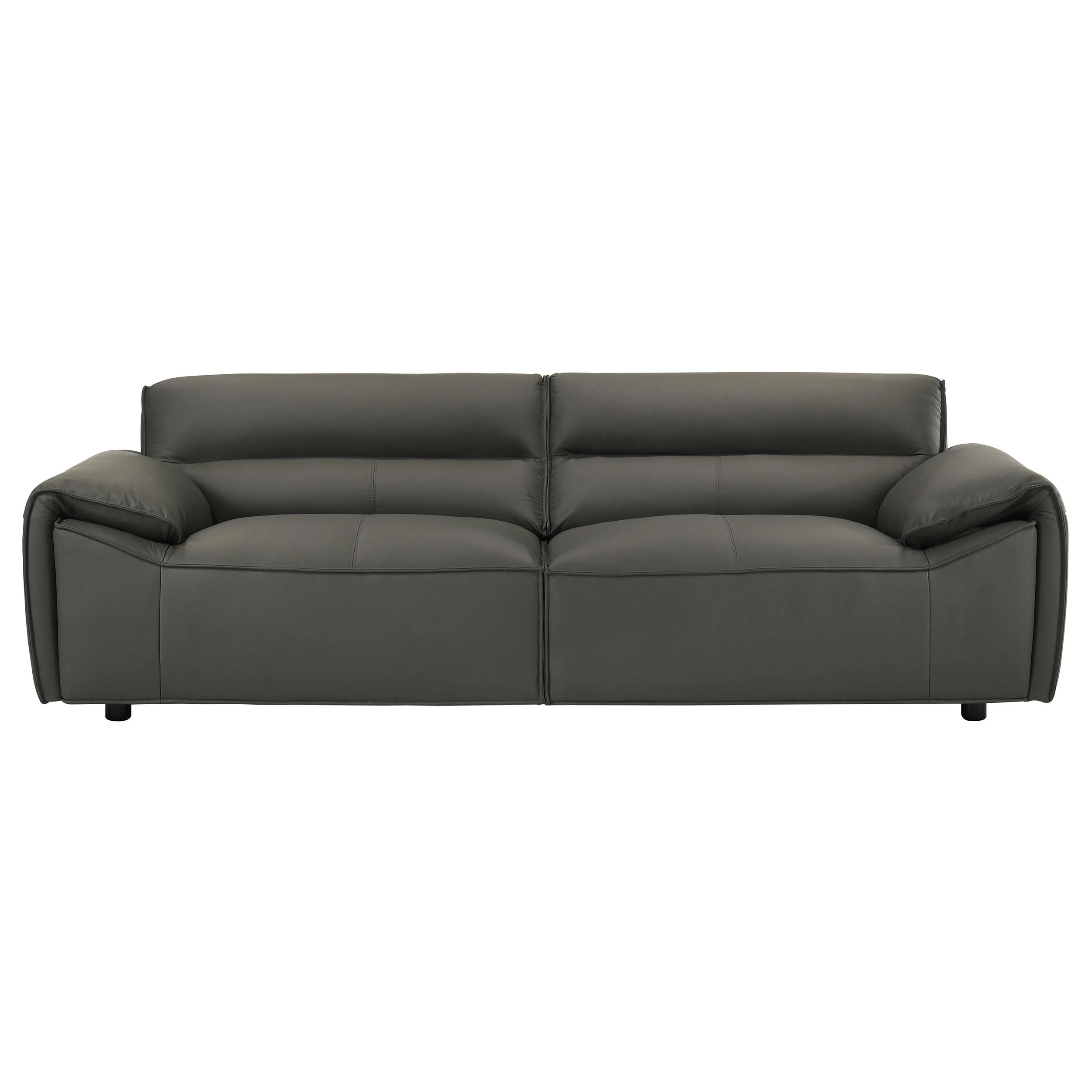 Buxton 2-piece Leather Upholstered Sofa Set Graphite - Image 3