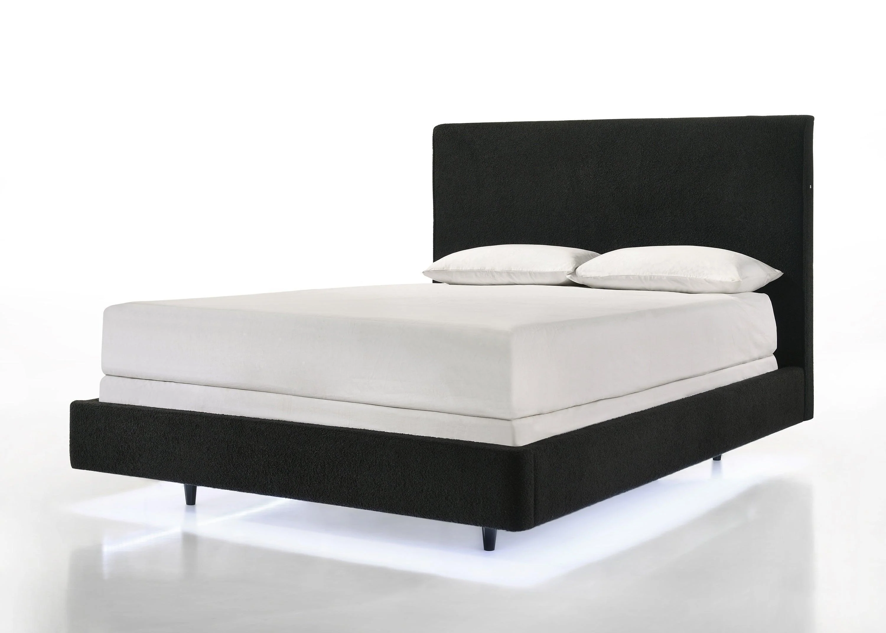 Farble Black Upholstered Panel Queen Bed - Image 2