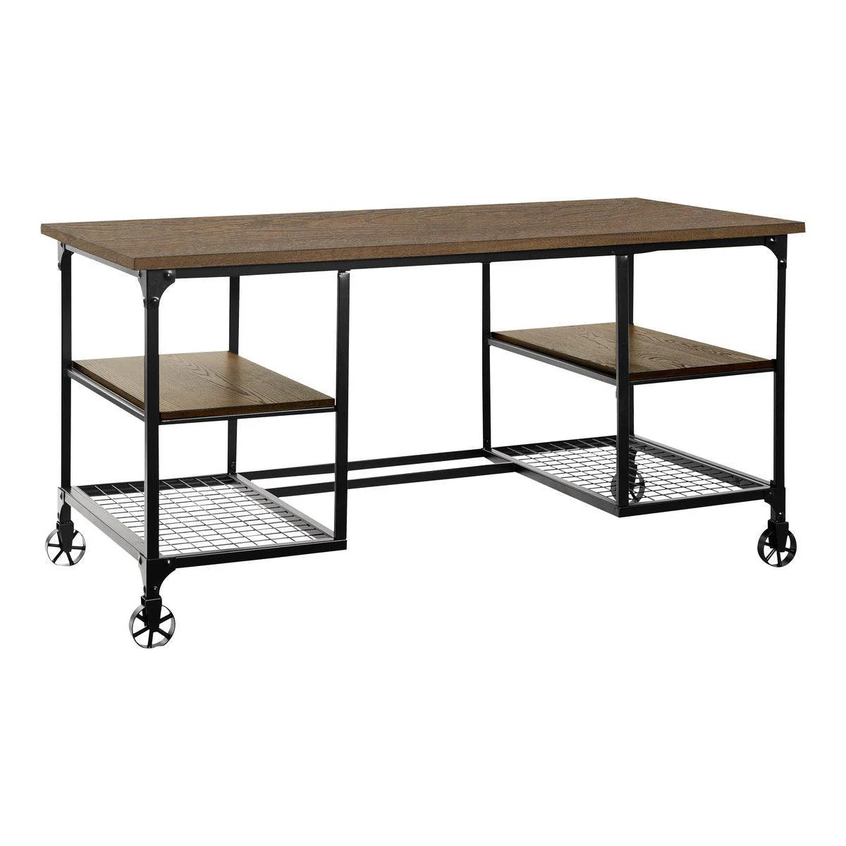 Millwooded Natural Black Writing Desk - Image 2