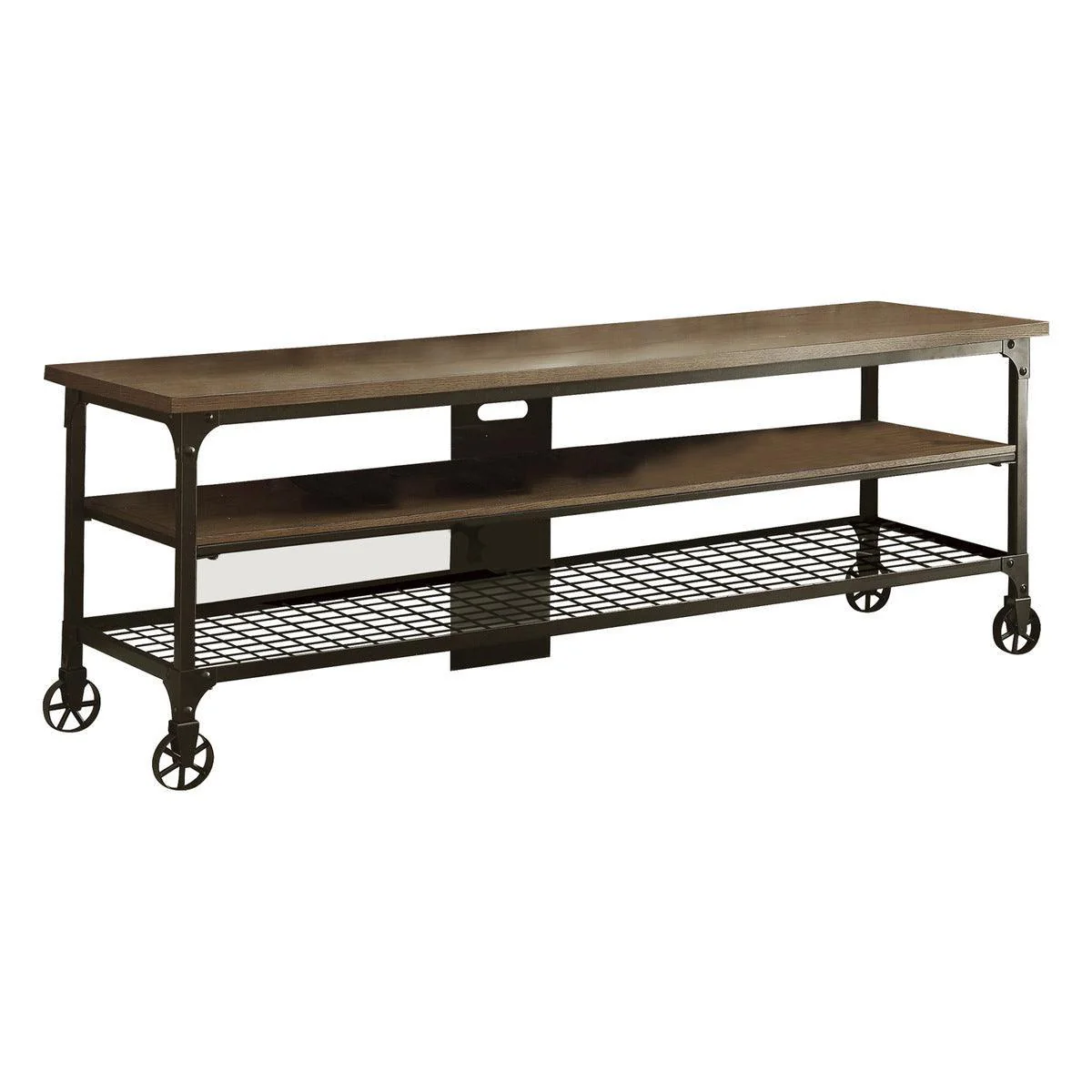 Millwooded Natural Black TV Stand - Image 1