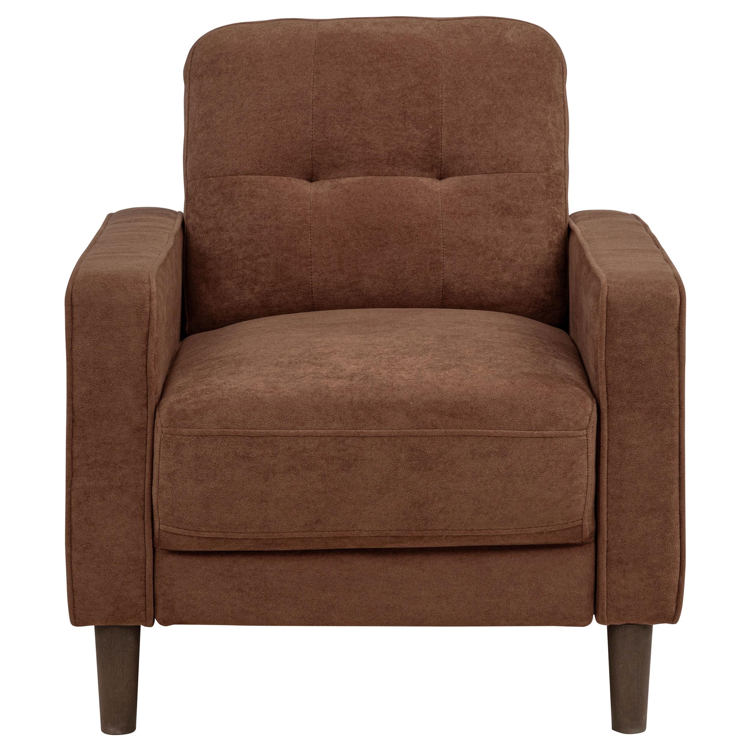 Bowen II Fabric Upholstered Track Arm Accent Chair Rust - Image 2