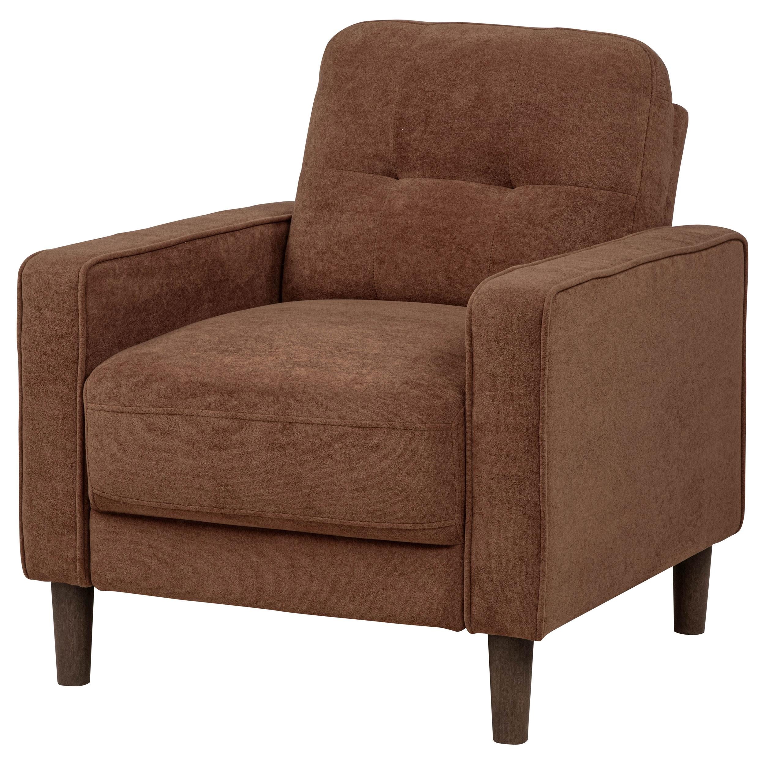 Bowen II Fabric Upholstered Track Arm Accent Chair Rust - Image 3