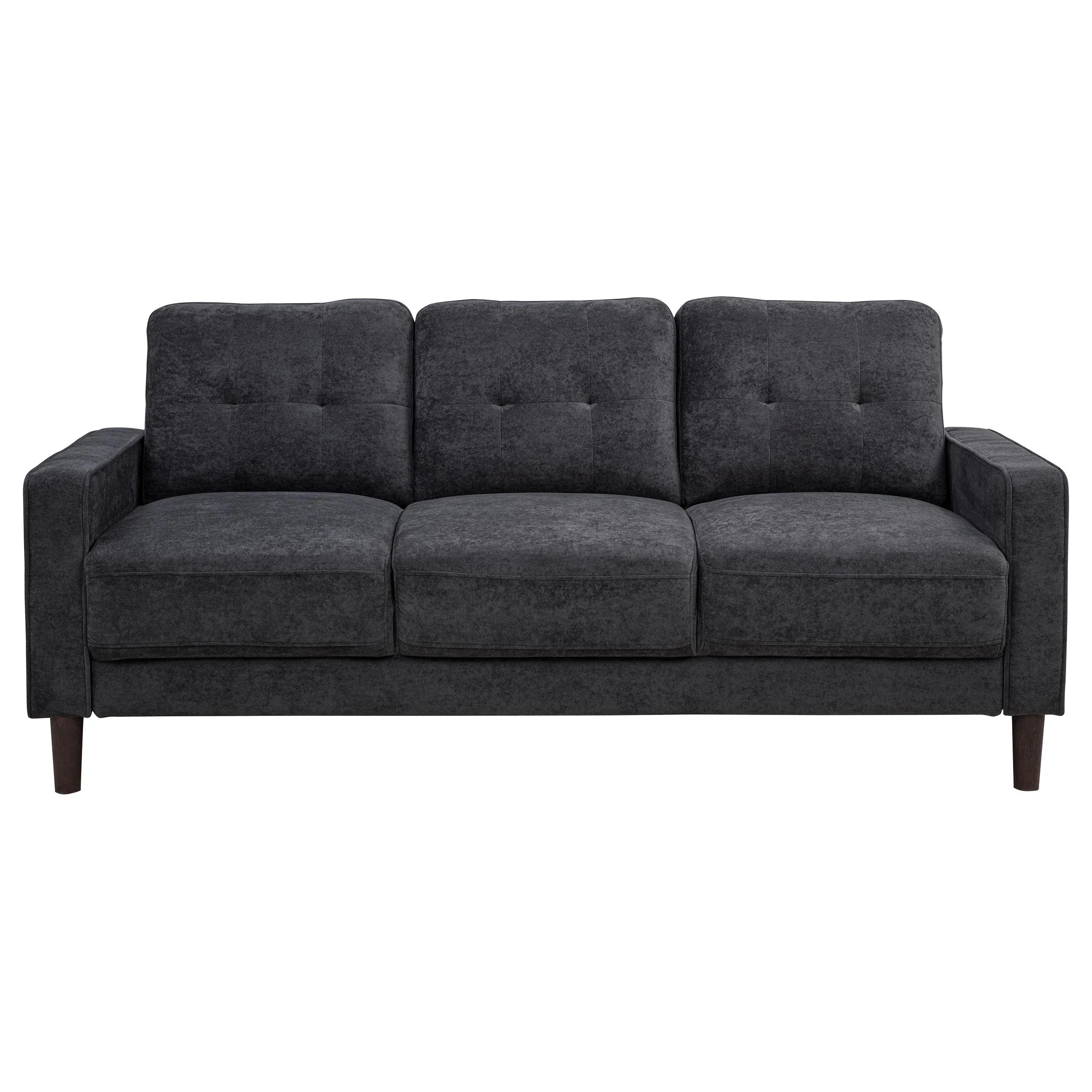 Bowen II 3-piece Upholstered Track Arm Sofa Set Steel Grey - Image 3