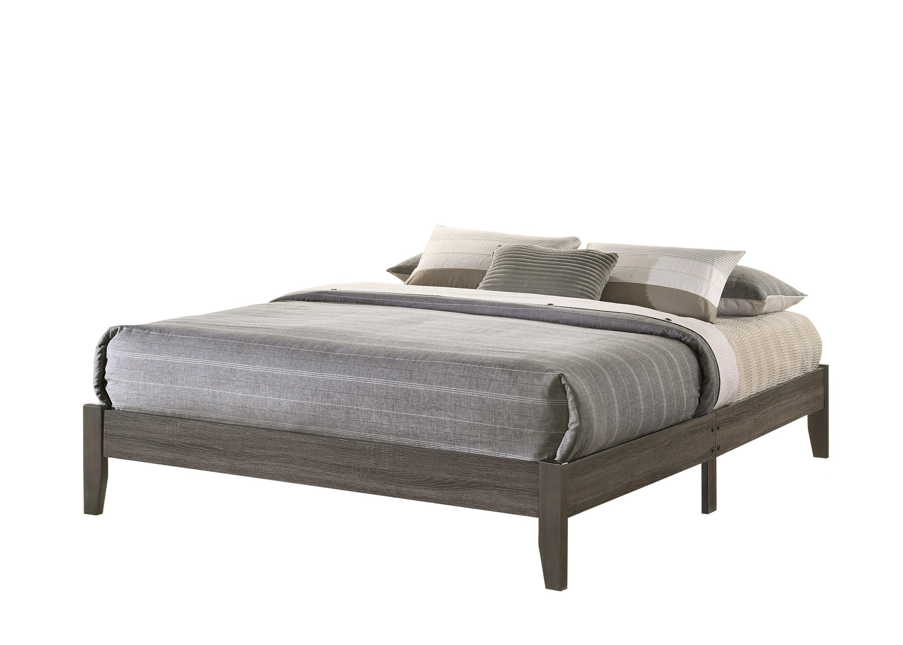 Skyler Gray Platform King Bed - Image 3