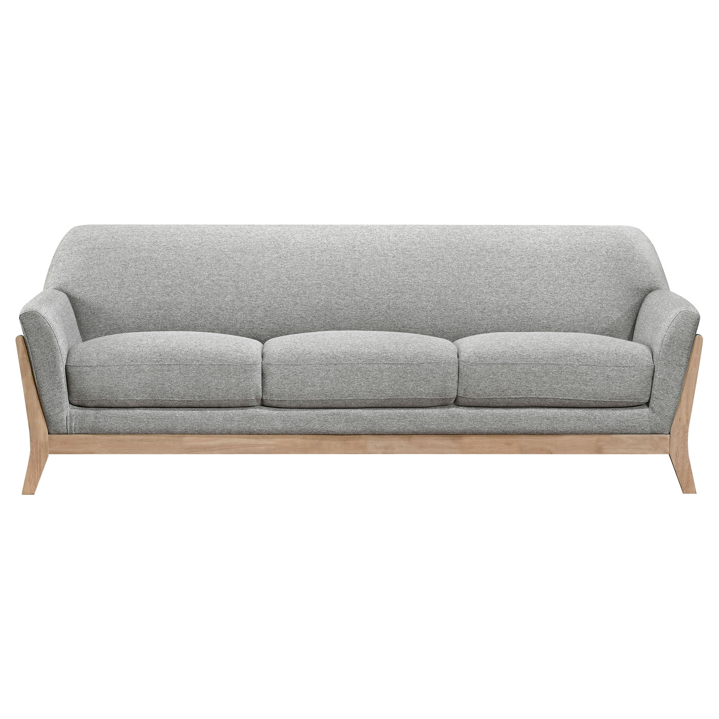 Vaughn Fabric Upholstered Flared Arm Sofa Grey - Image 3